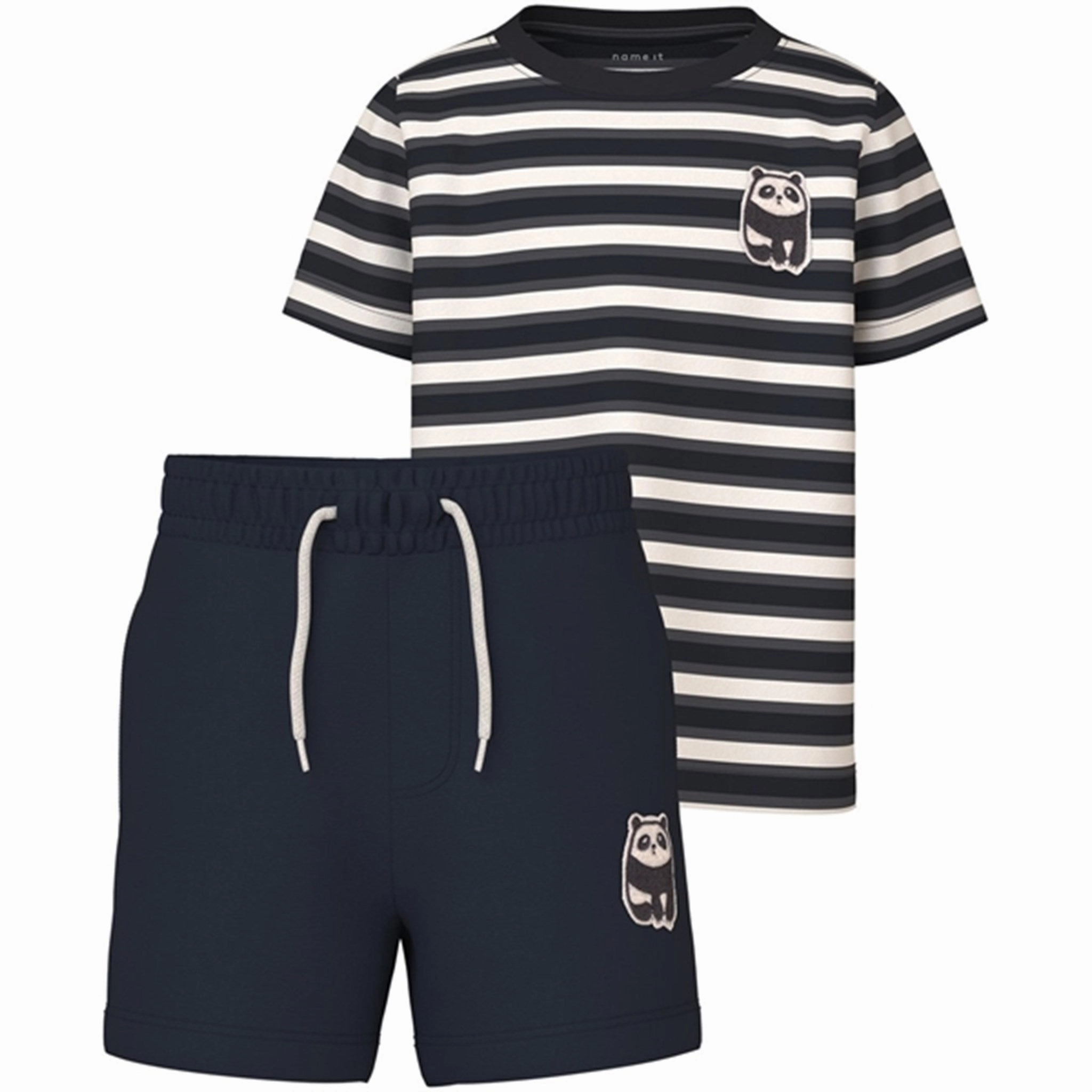 Name it Black Dike T-Shirt Sweat Set Golf Apparel