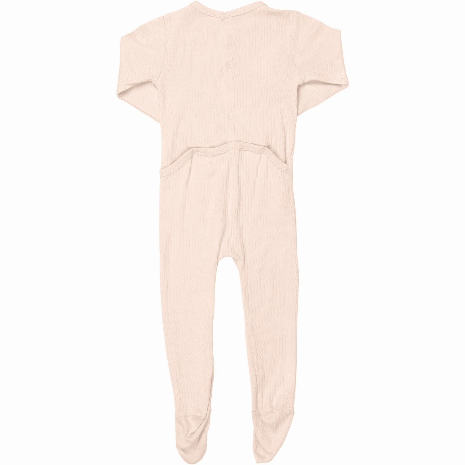 COPENHAGEN COLORS Soft Pink Rib Jersey Full Body W. Back Opening Unique Traveler Dance Street