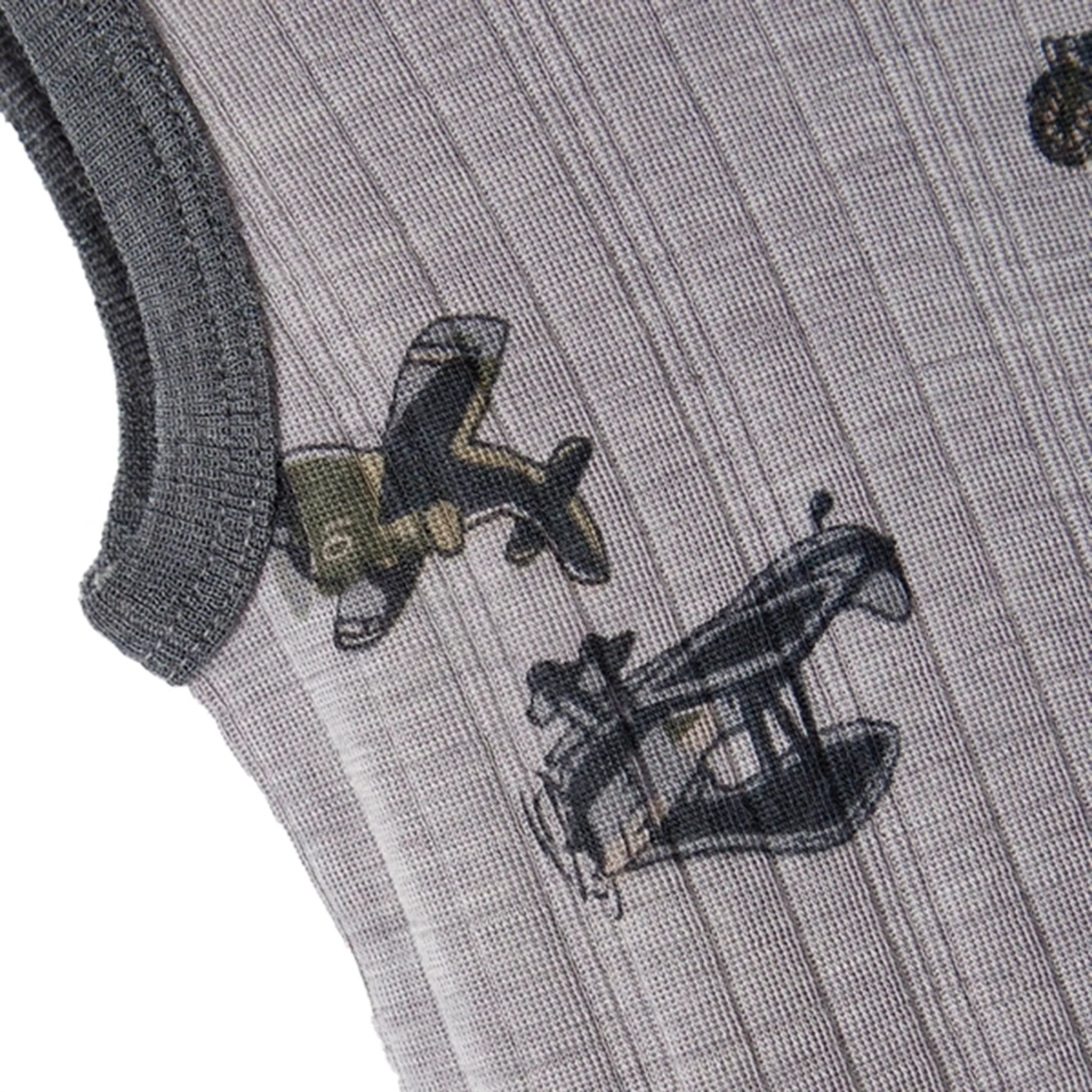 Name it Silver Filigree Wang Wool Needle Tank Top AOP Loose Fit