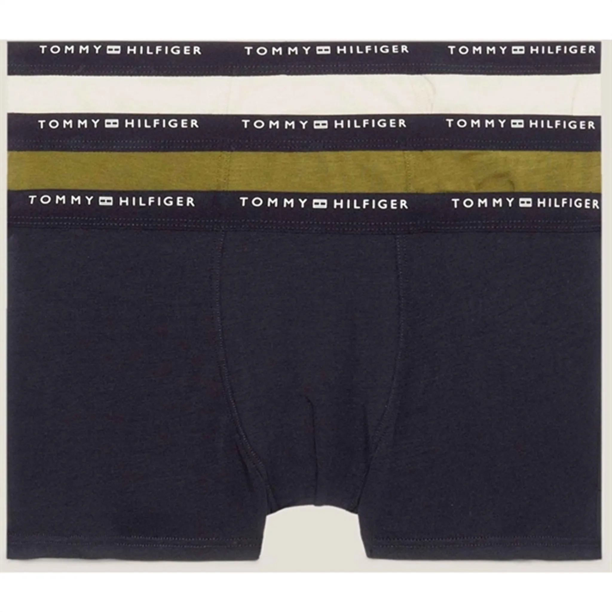 Body Contour Minimal Comfort Tommy Hilfiger Trunks 3-Pack Desert Sk/ Put Green/ Cash Creme