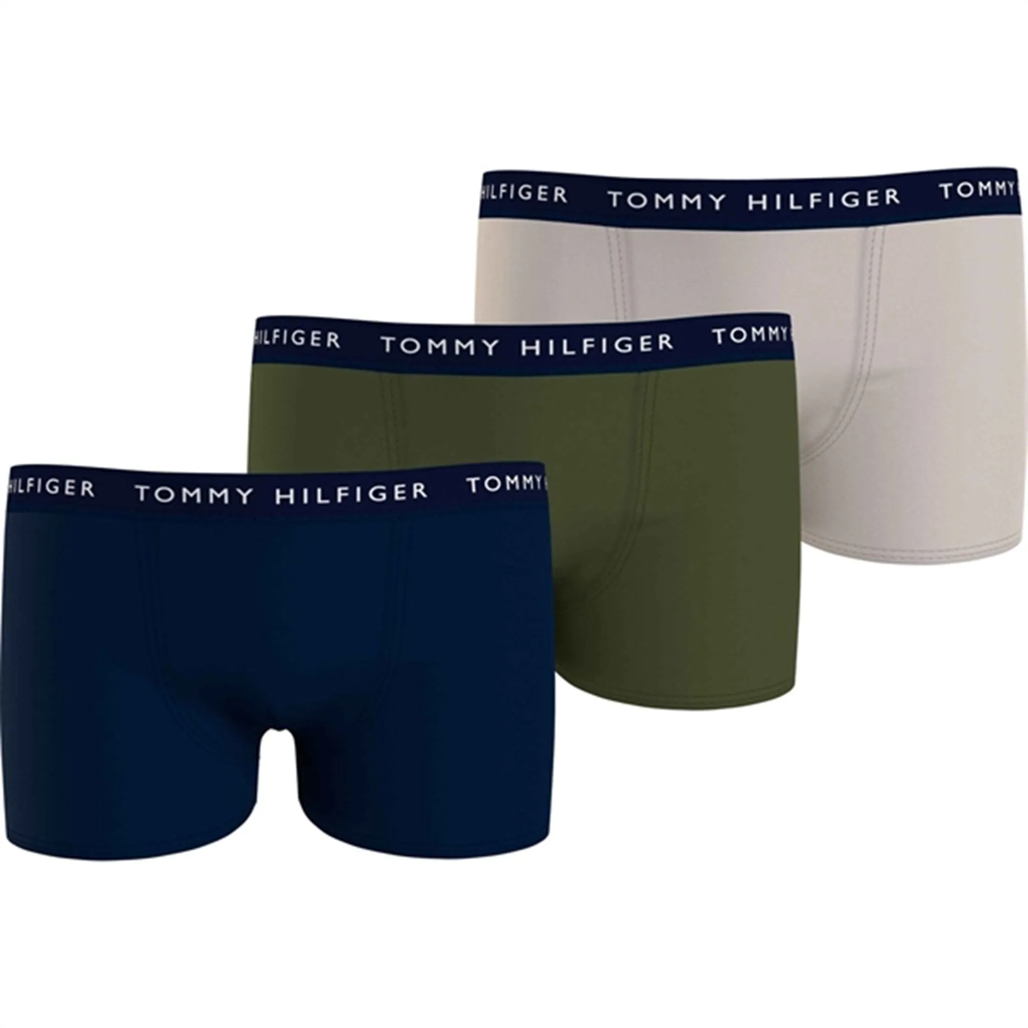 Tommy Hilfiger Trunks 3-Pack Desert Sk/ Put Green/ Cash Creme Hiking trips Relax Fit