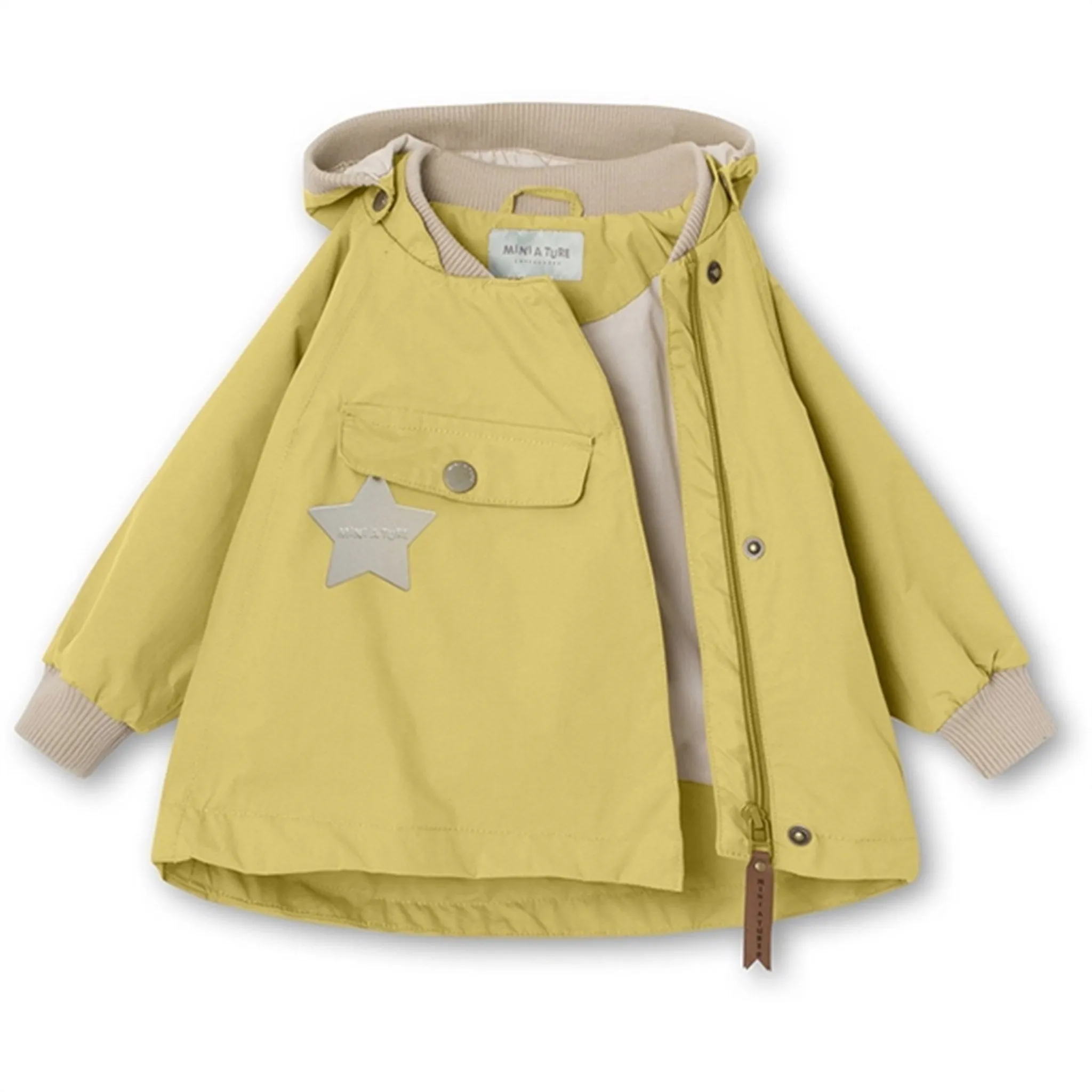 MINI A TURE Wai Spring Jacket Dusky Citron Stretchy HydrationCompatible Pocket