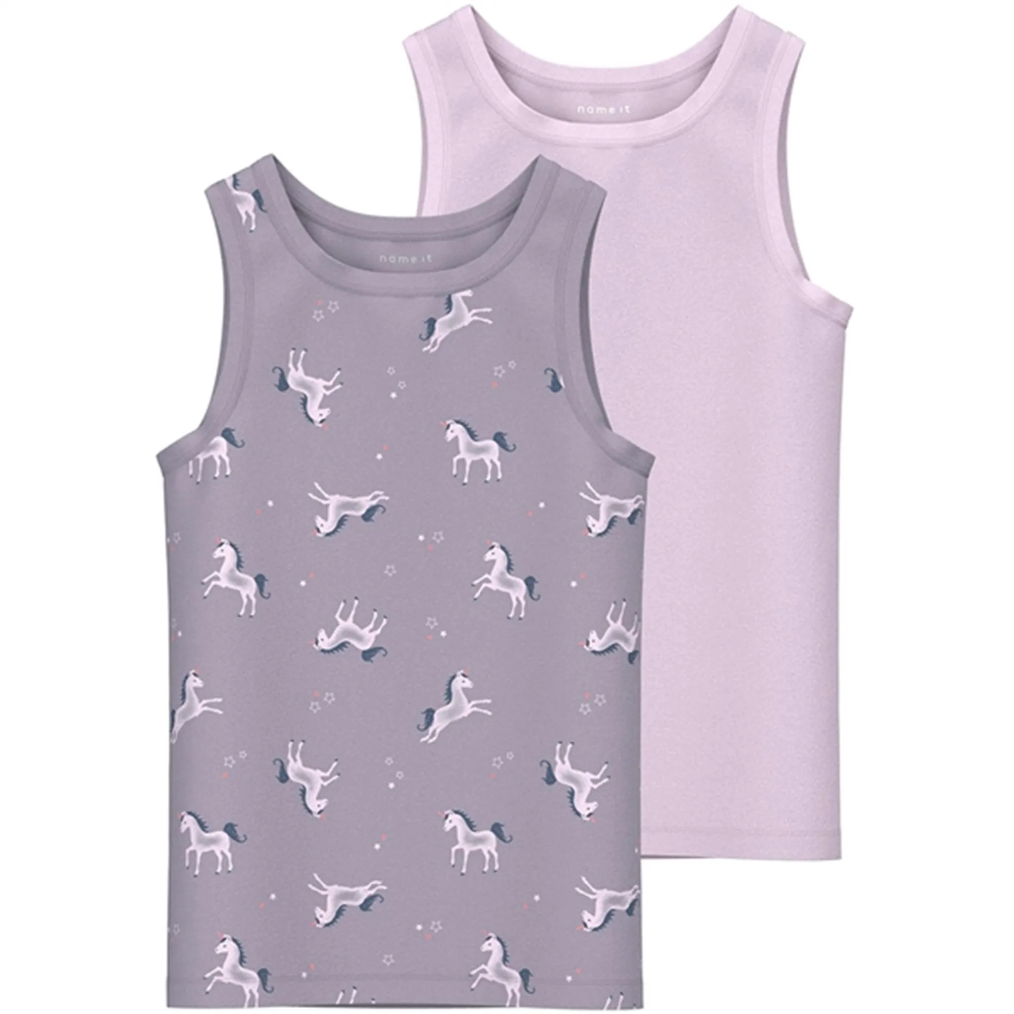 vivid color Name it Lavender Aura Tank Top Unicorn 2-pack Noos