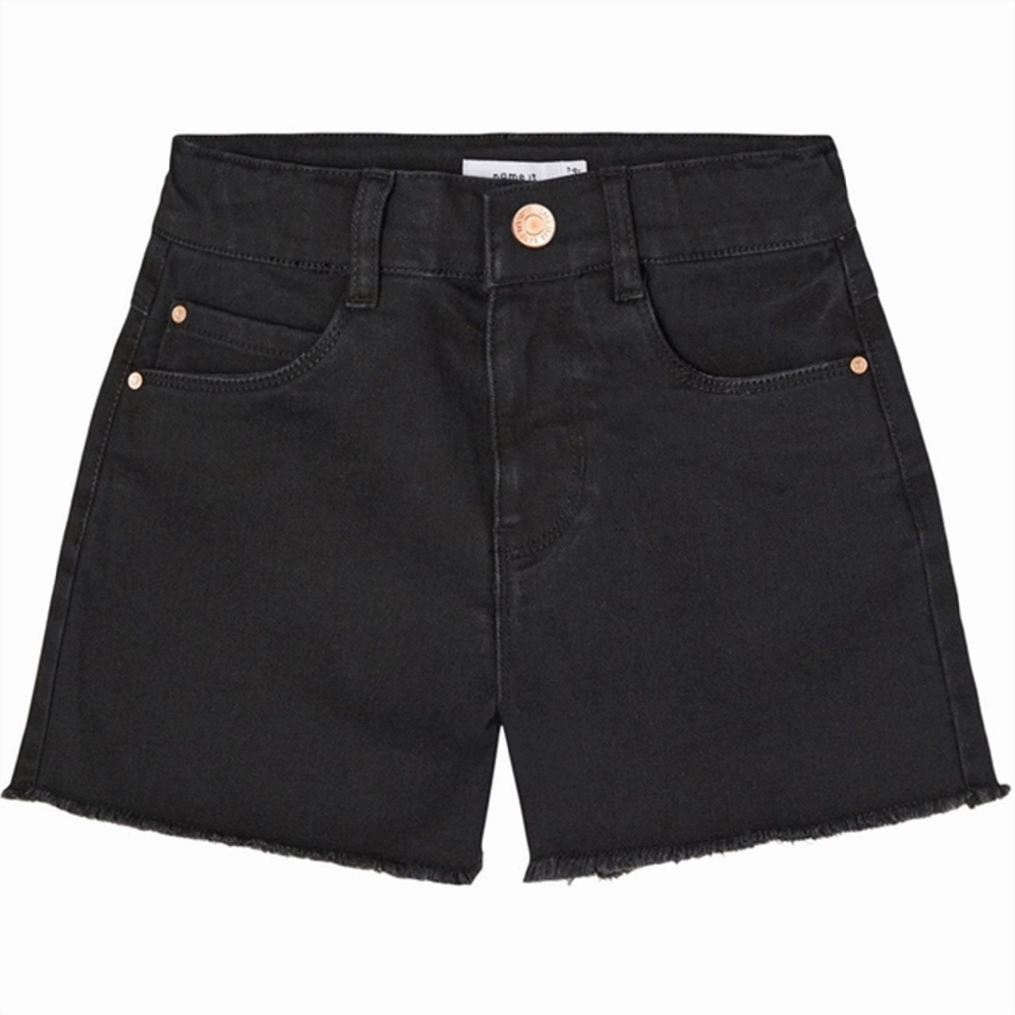 Name it Black Denim Rose Mom Denim Shorts Noos Minimal Fit Sports Comfort