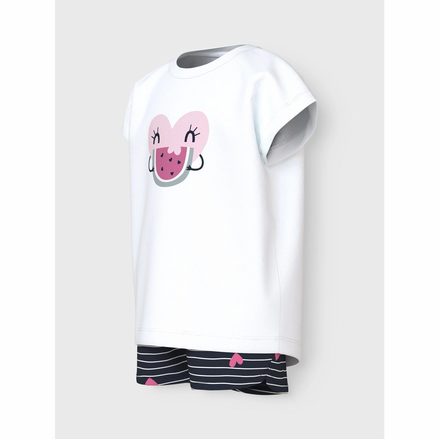 Layer Ready tall size Name It Bright White Hearts Vigea Shorts Set