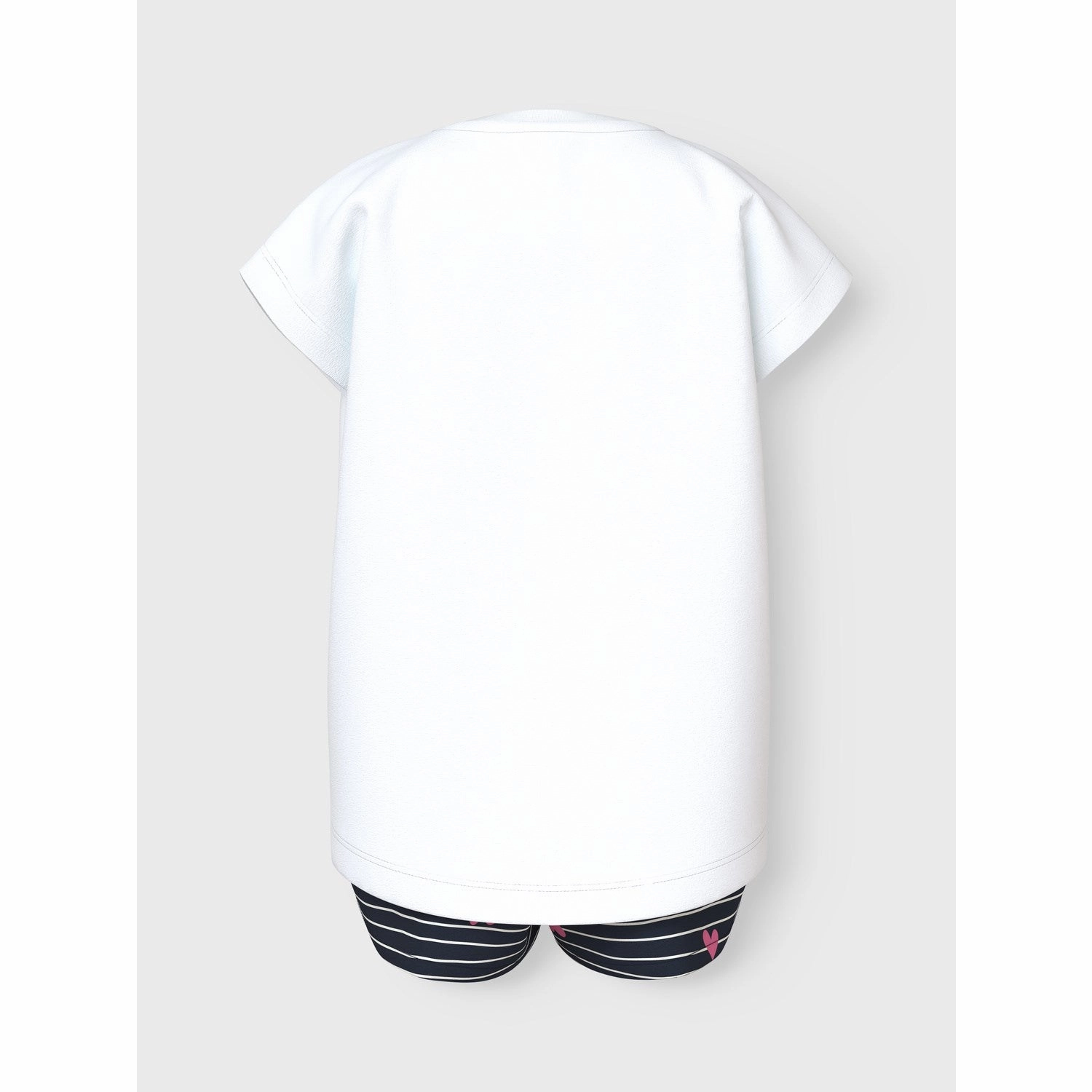 warm weather Flexible Side Panels Name It Bright White Hearts Vigea Shorts Set
