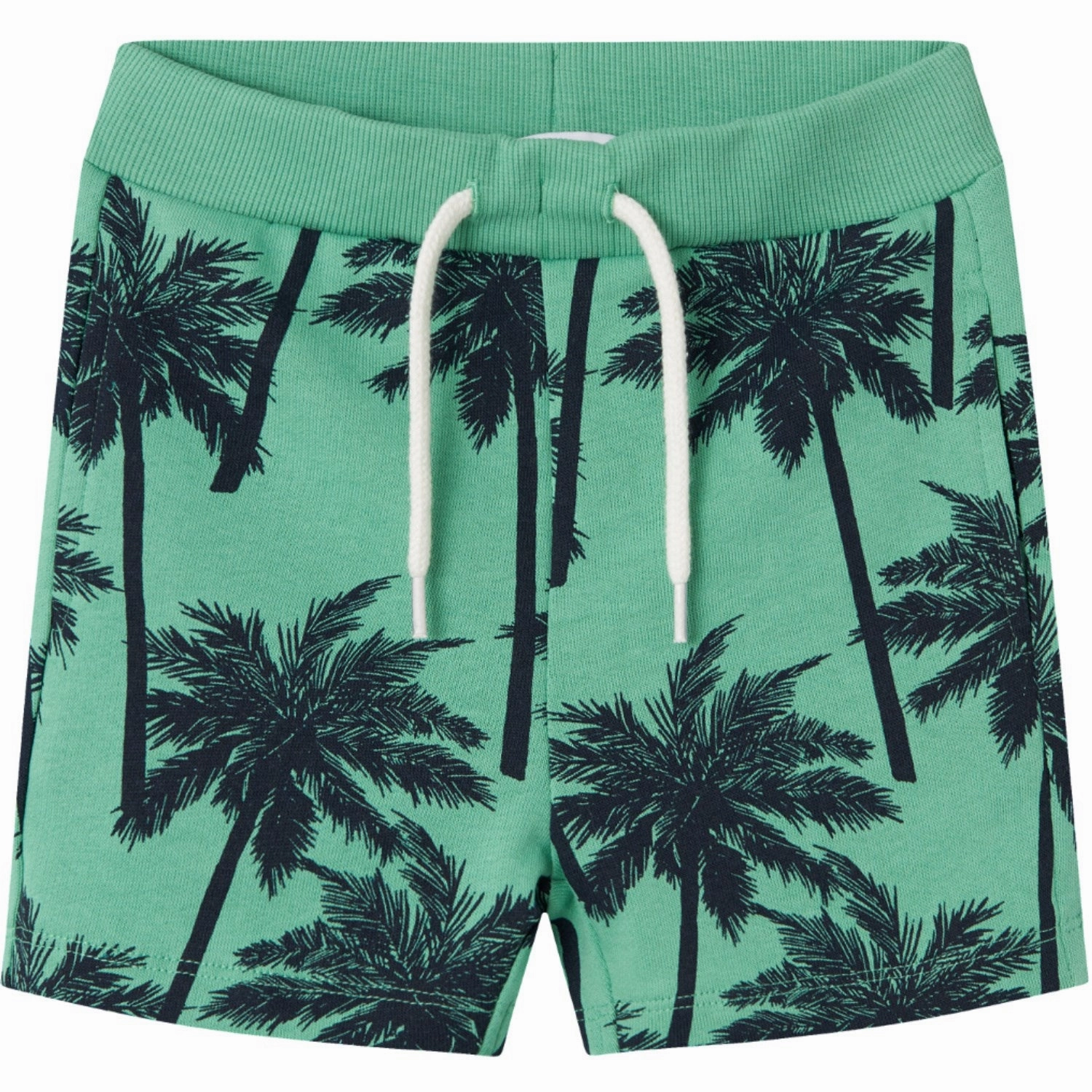 Name It Green Spruce Jusper Sweat Shorts Easy Care Fabric Laser Cut Perforations