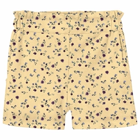 ZipperedSecurity Floral Print Name it Double Cream Janet Shorts
