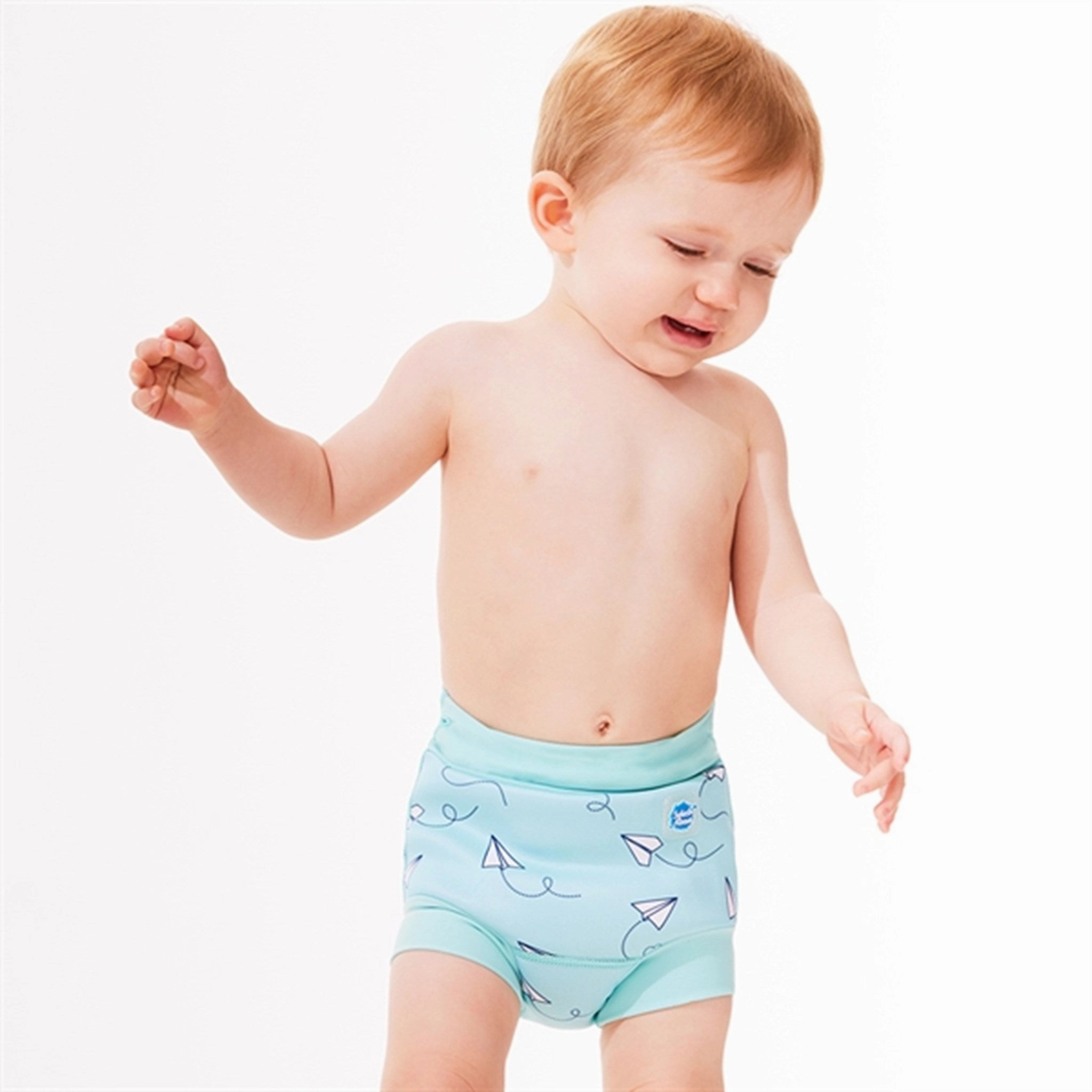 Stretch Recovery Fabric High Stretch Fabric Splash About Happy Nappy Paper Aeroplane
