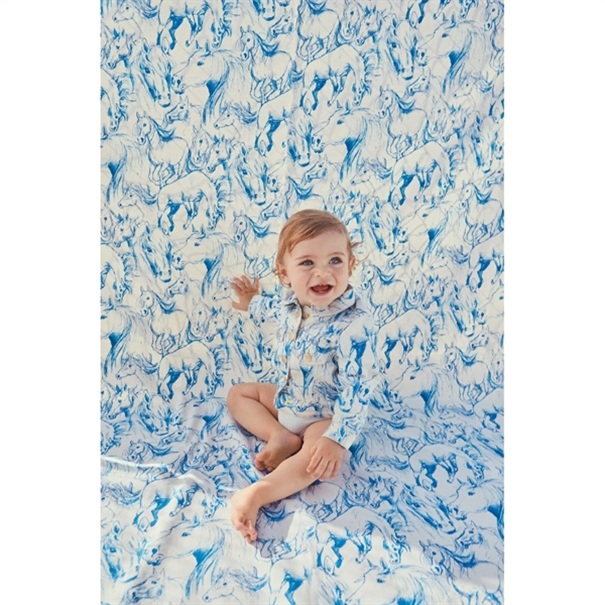 Molo Blue Horses Heidi Jacket Slimming