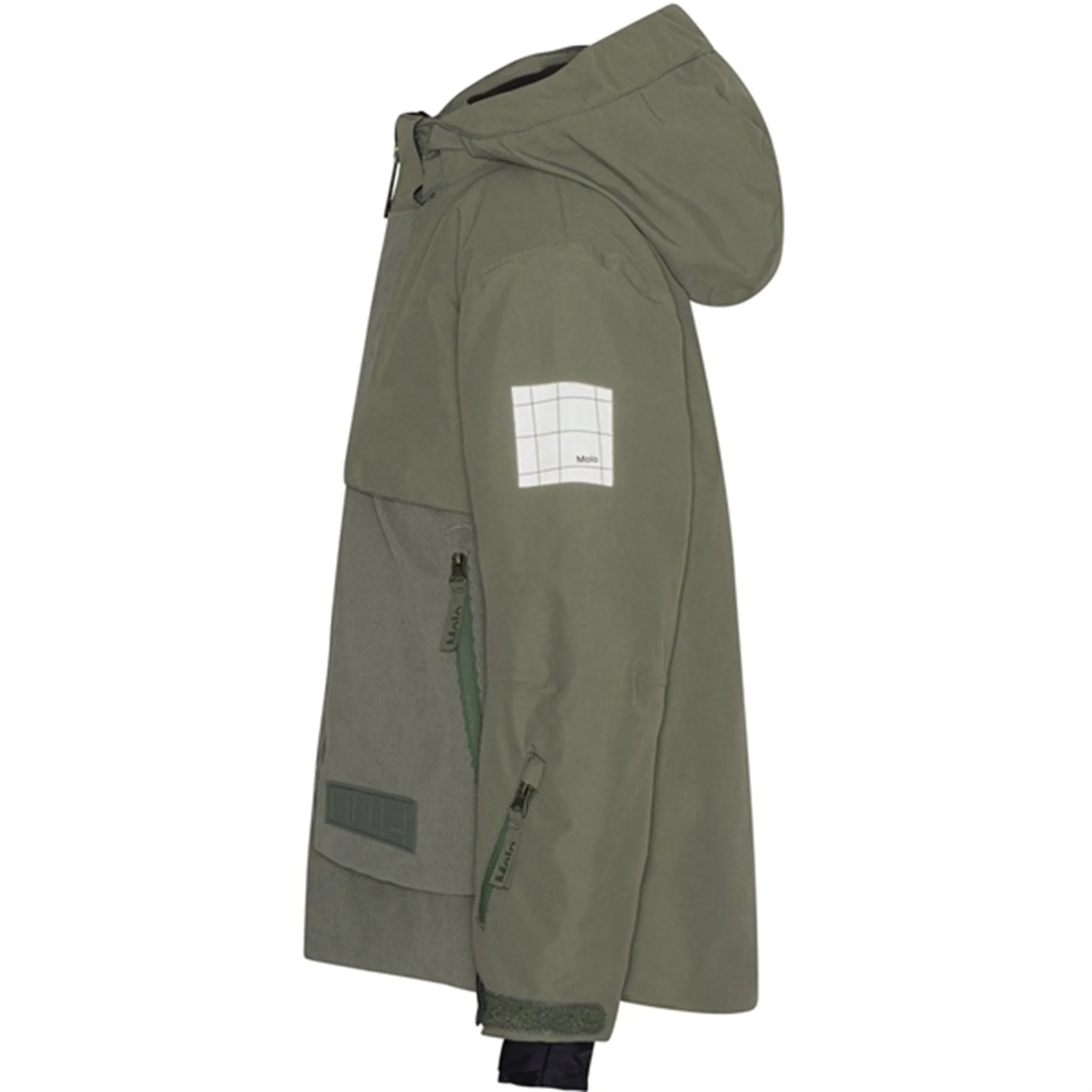 Molo Dusty Green Alpine Jacket HemLock Adjustment System