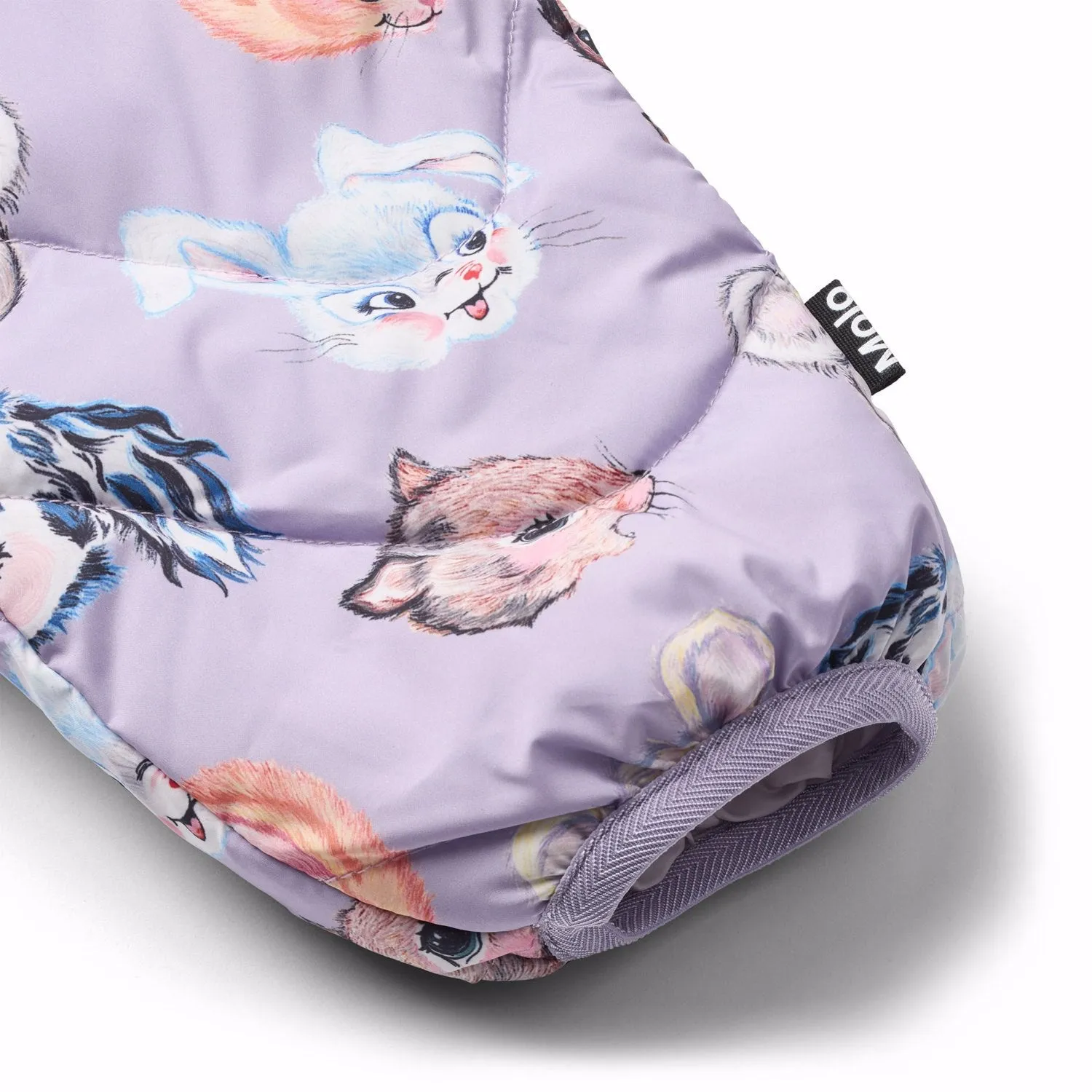 Molo Itty Bitty Purple Percy Woven Pants Subtle-Print