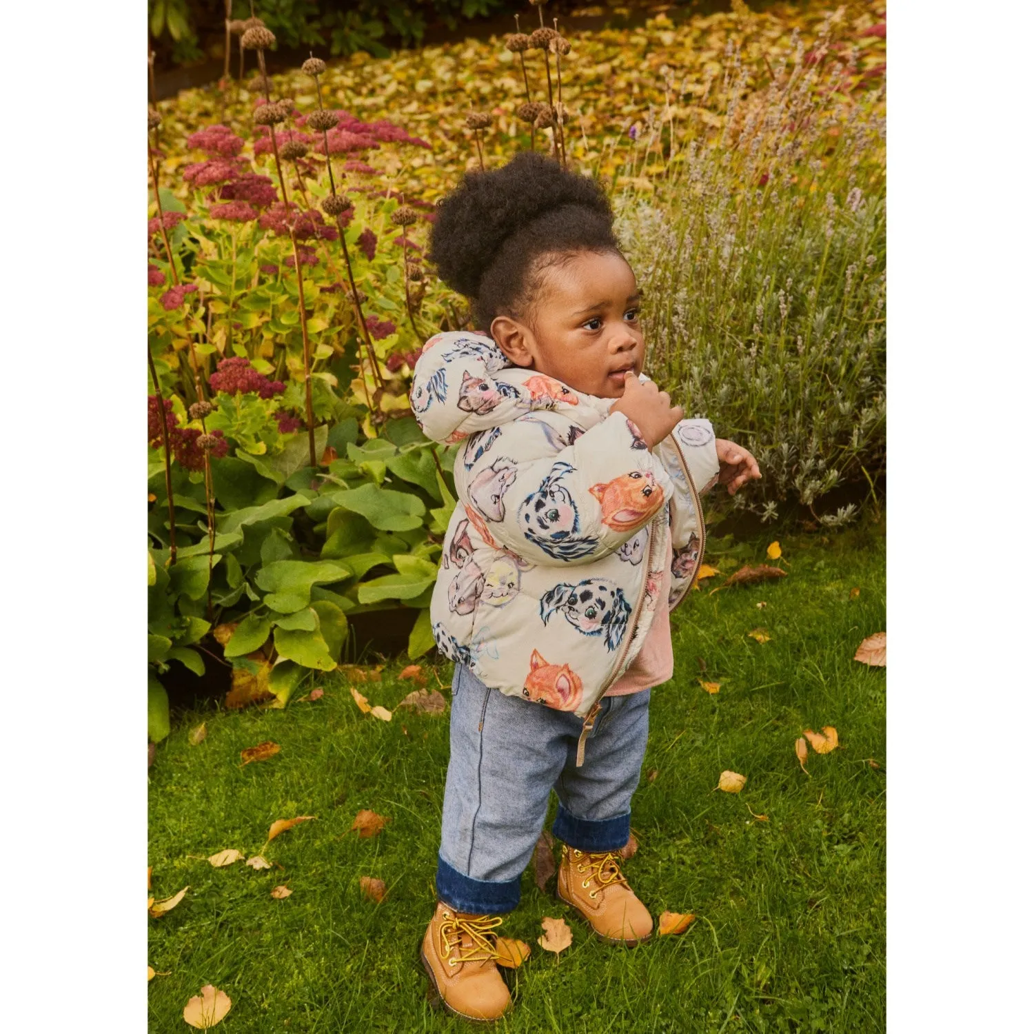 Flutter-Sleeve Front-Slit Molo Itty Bitty Vanilla Harpo Jacket