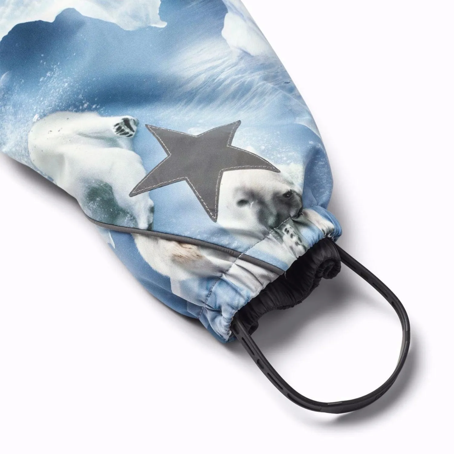 Molo Polar Bear Joy Pyxis Fur Snowsuit Solid-color