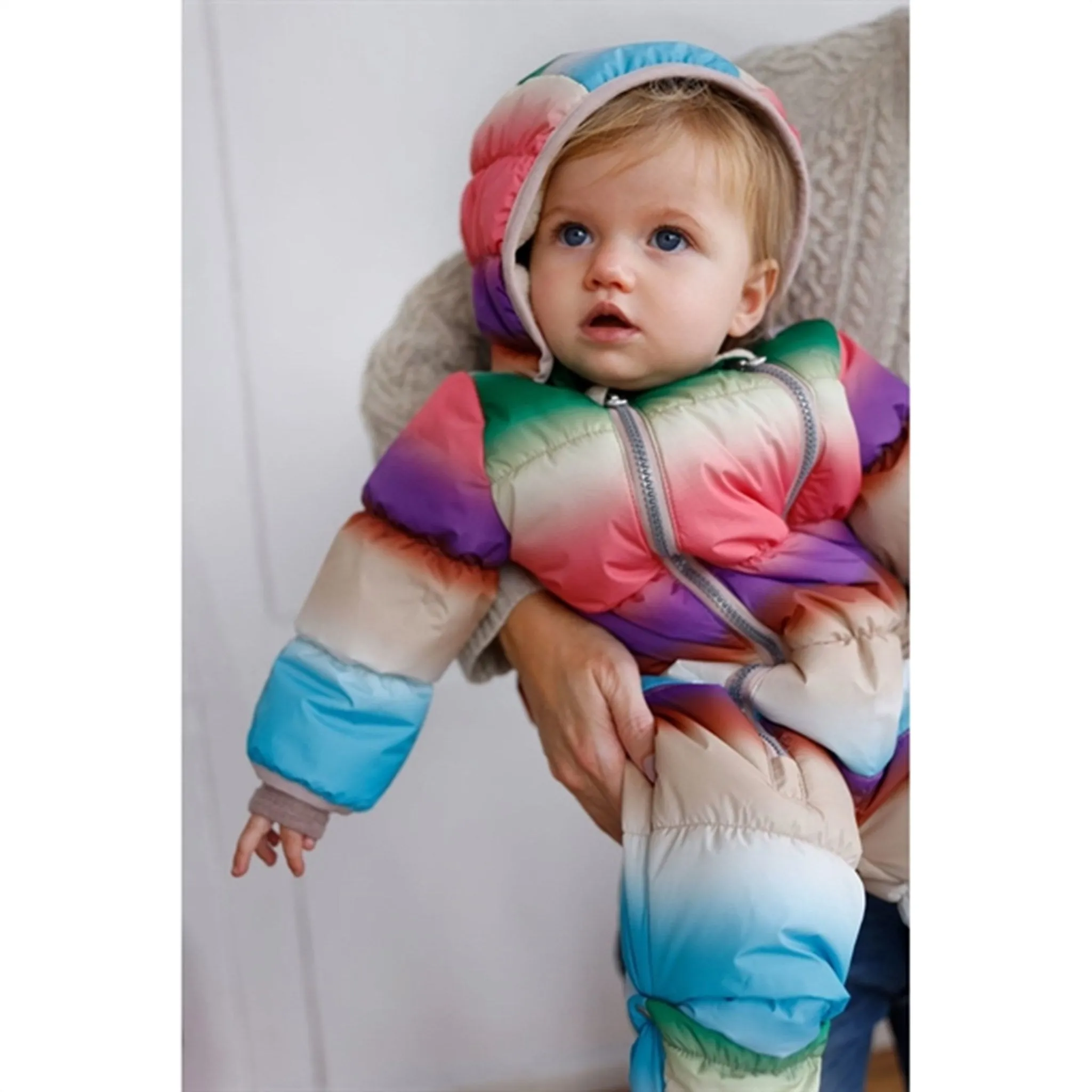 Molo Rainbow Magic Hebe Baby Snowsuit Beadwork Spread-Collar