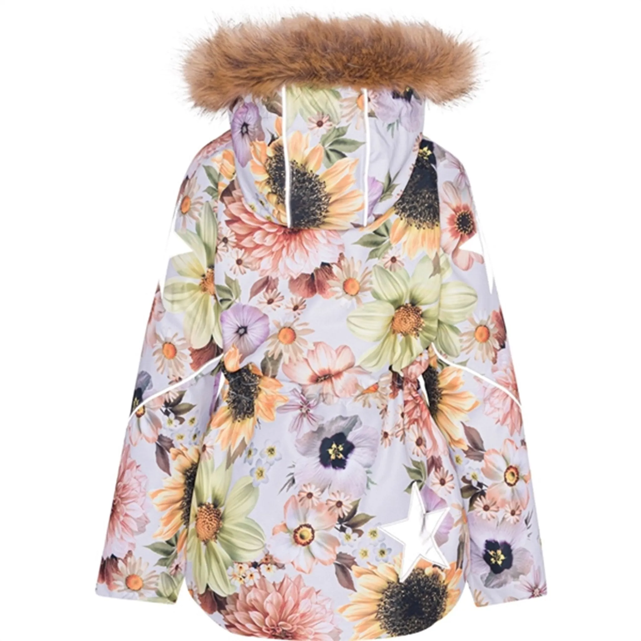 Molo Retro Flowers Cathy Fur Jacket CompressionFit Purse