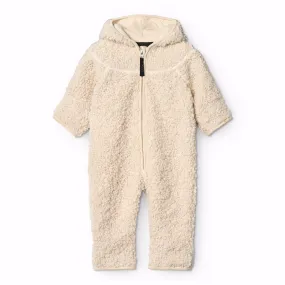Molo Vanilla Umeko Fleece Suit Magnetic-Closure Striped-Pattern