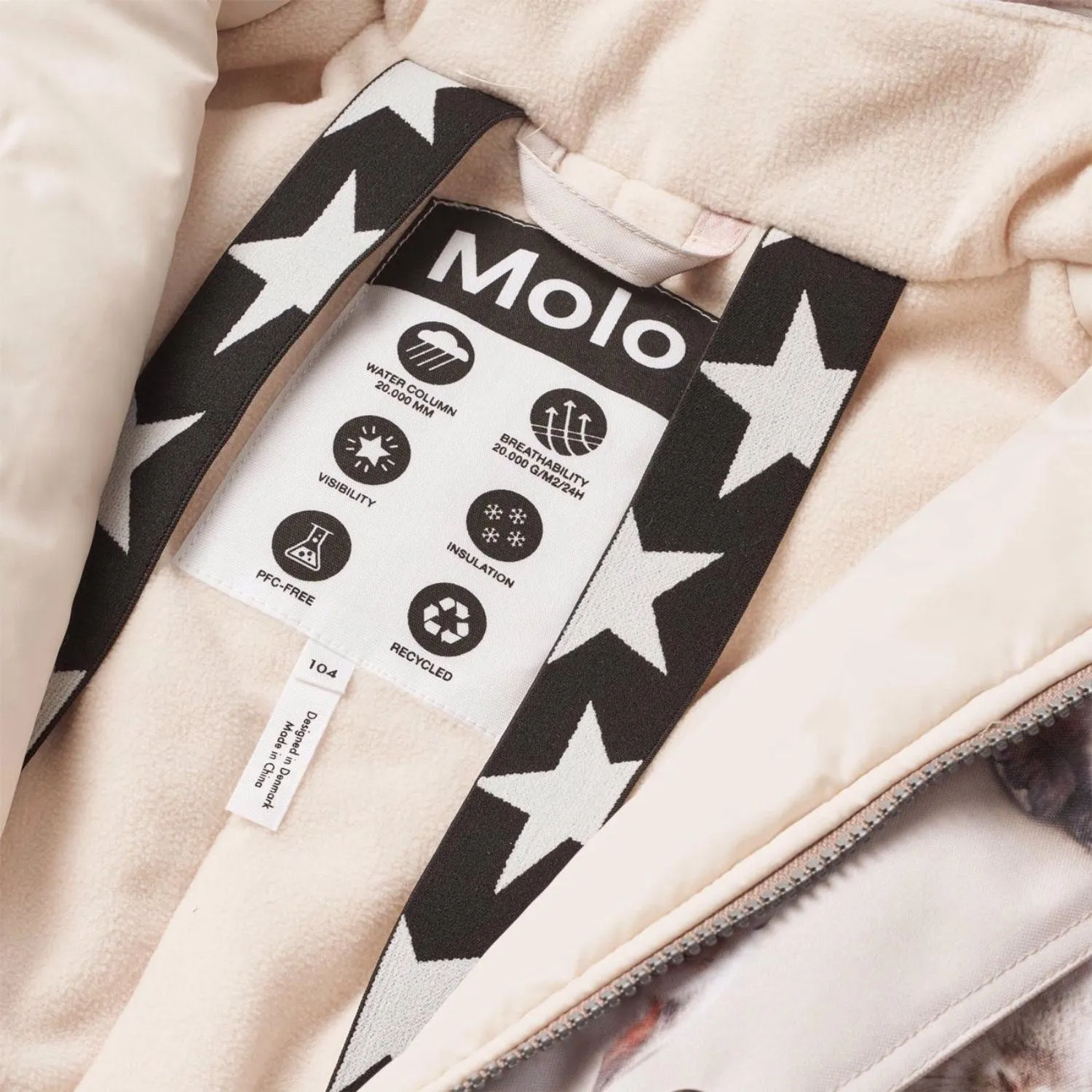 Molo Winter Rabbits Polaris Fur Snowsuit Mesh-Detail Everyday-Use