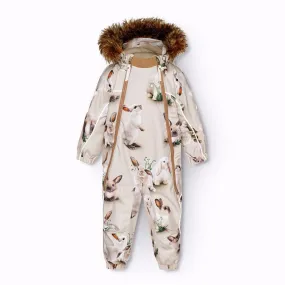 Molo Winter Rabbits Pyxis Fur Snowsuit Travel-Style