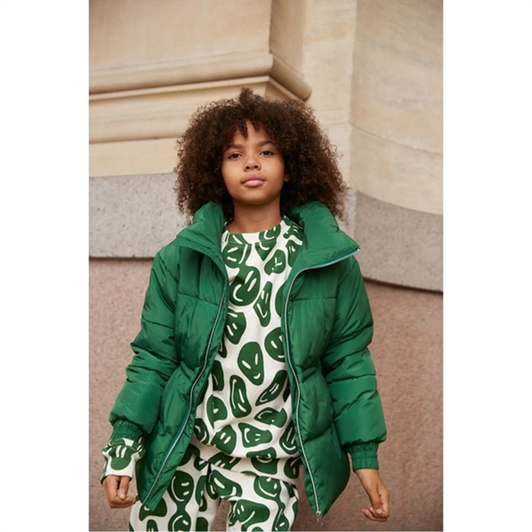 Molo Woodland Smiles Hally Jacket Mesh-Detail