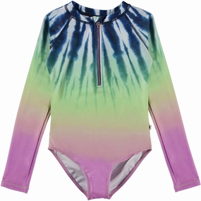 Molo Faded Tie Dye Necky Swimsuit family vacation