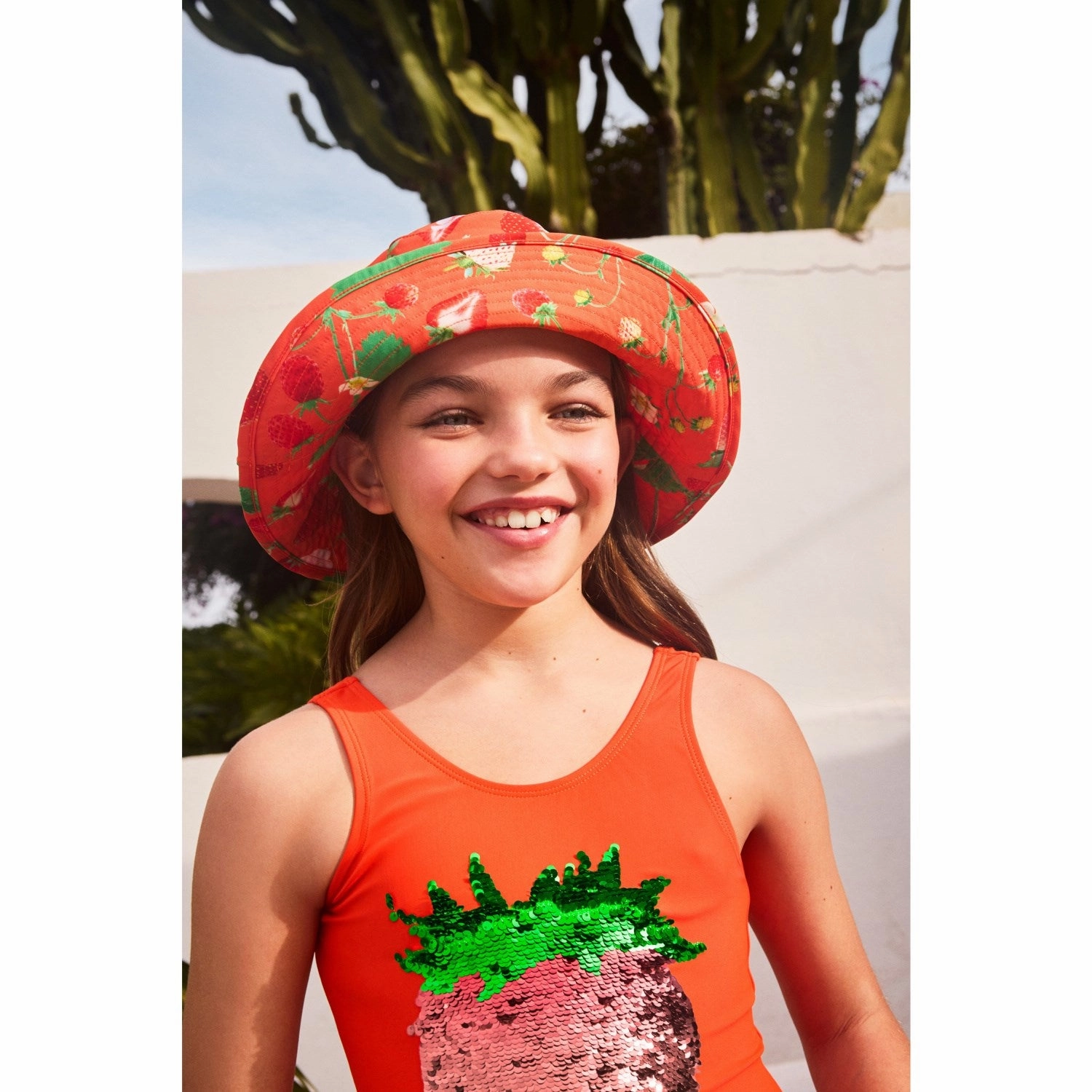 Molo Glitter Strawberry Nika Swimsuit Summer Retreat