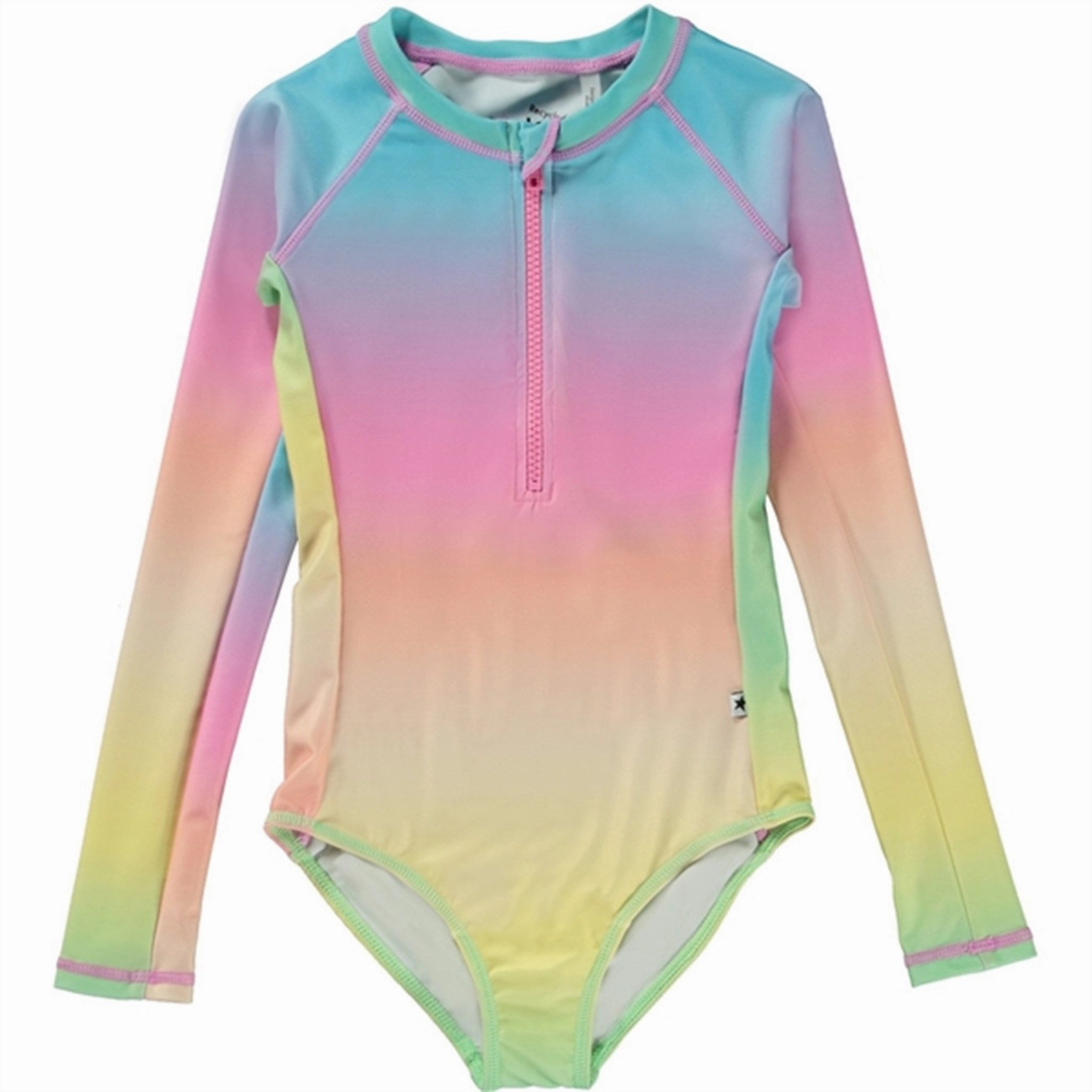 Molo Sorbet Rainbow Necky Swimsuit Colorfast Technology Summer Escape