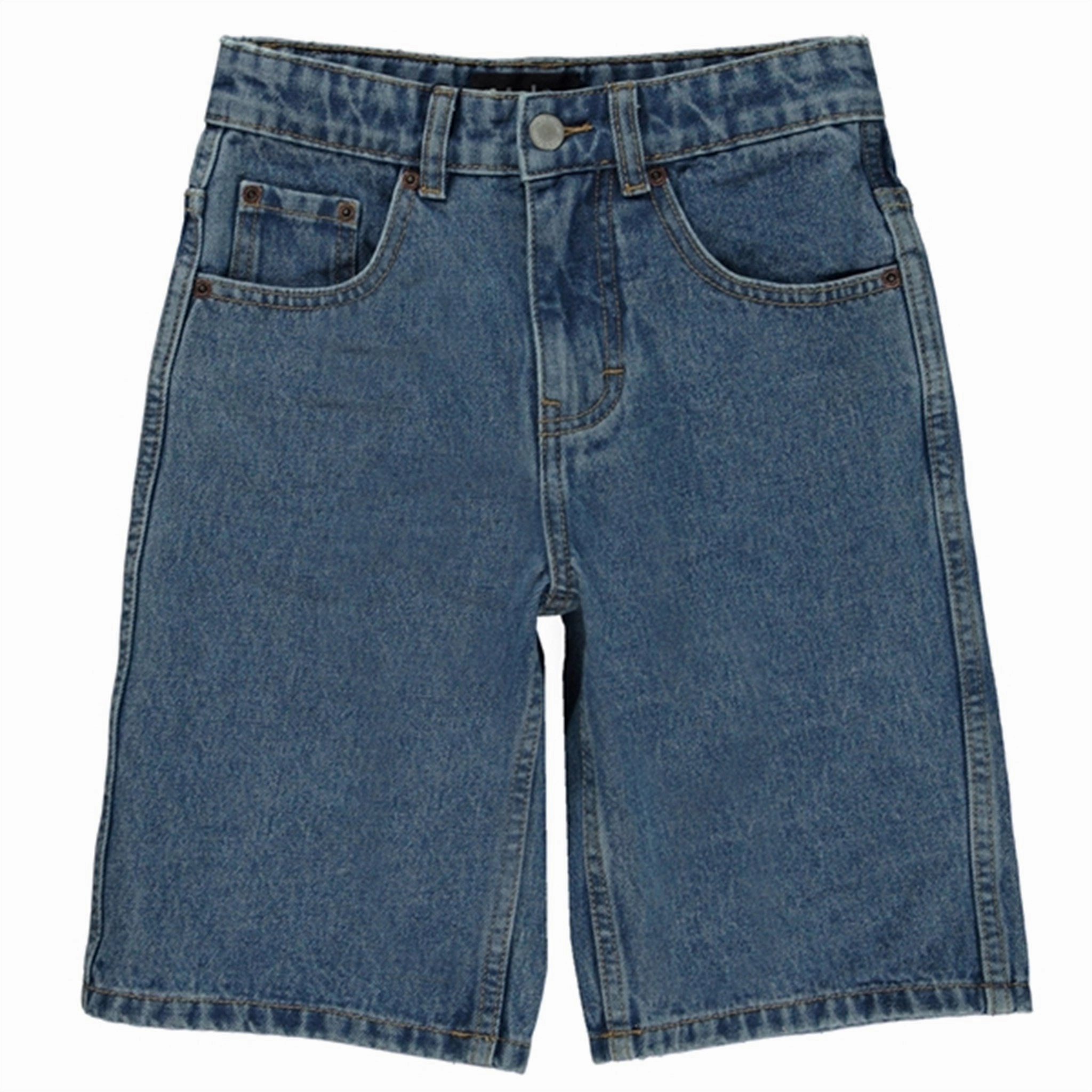 Molo Stone Denim Art Shorts Wrinkle-Resistant Beach essential
