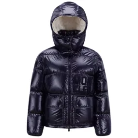 Moncler Abbaye Jacket Navy Mesh-Detail