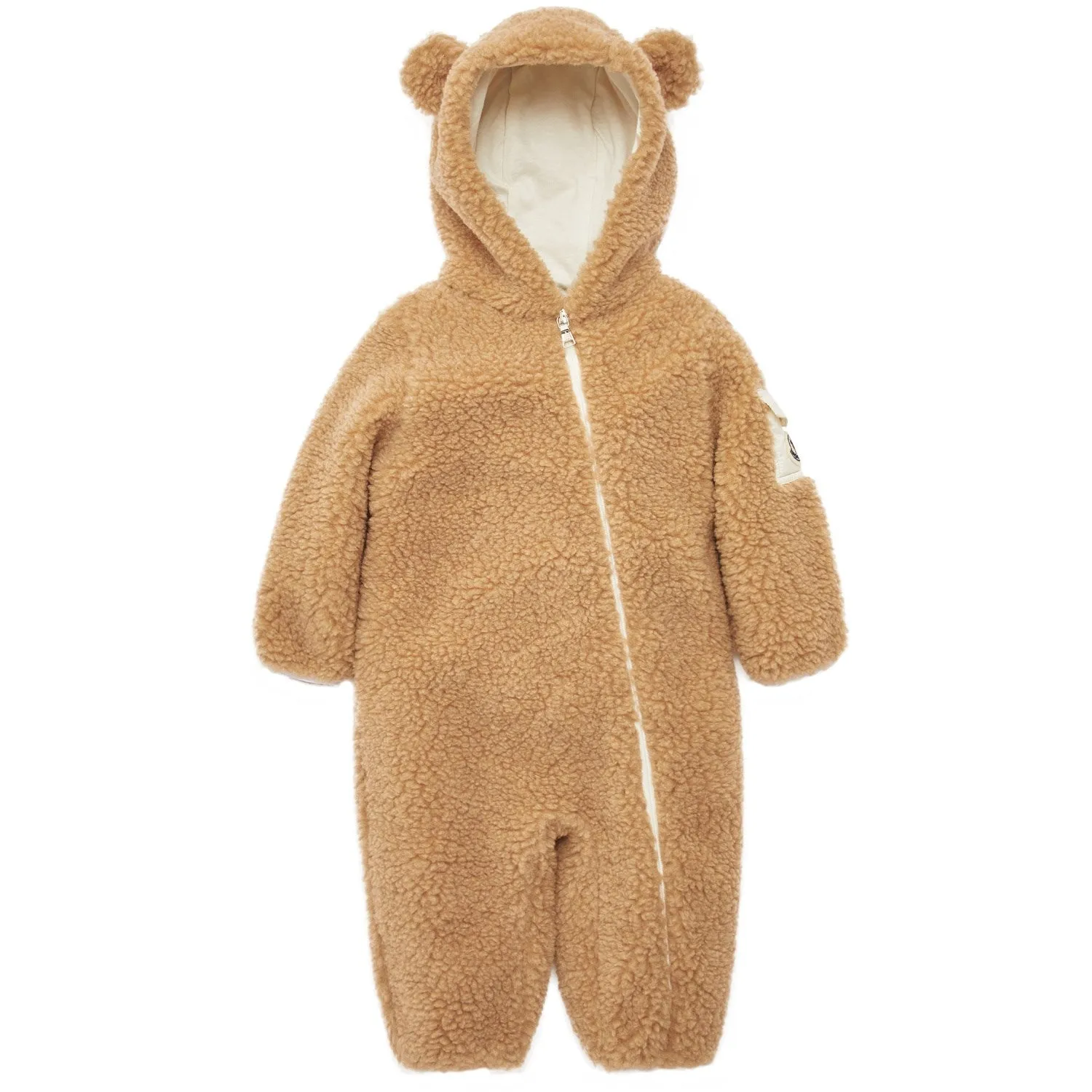 Water-Repellent-Finish Moncler Brown Snowsuit