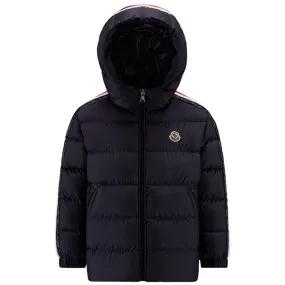 Moncler Chrale Giubbotto Jacket Navy Trendy loose-fit shirt Pocket-Detail