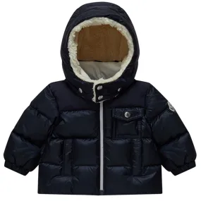 High-Low-Hem Moncler Eduard Jacket Navy