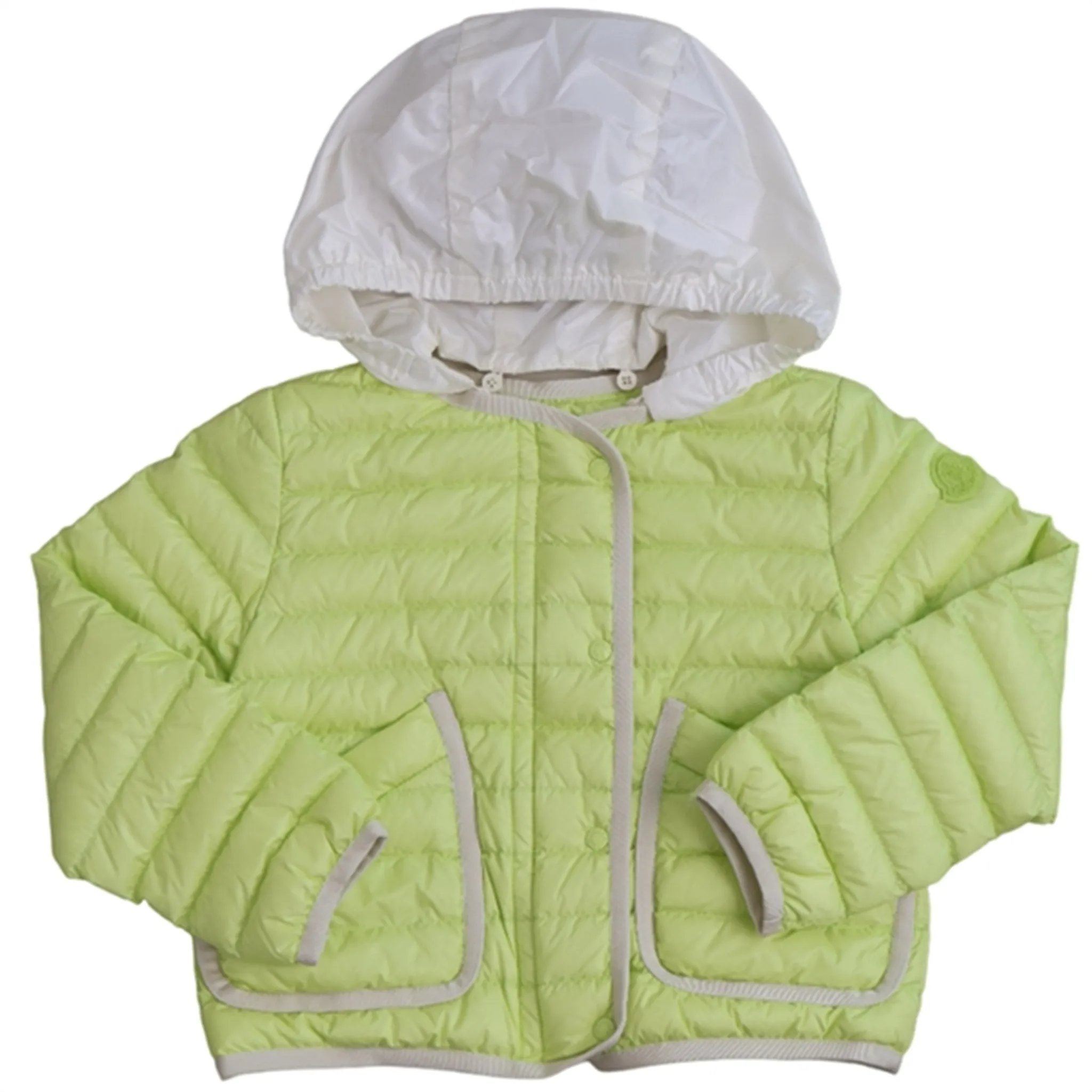 Color-Blocked Moncler Muzelle Down Jacket Yellow
