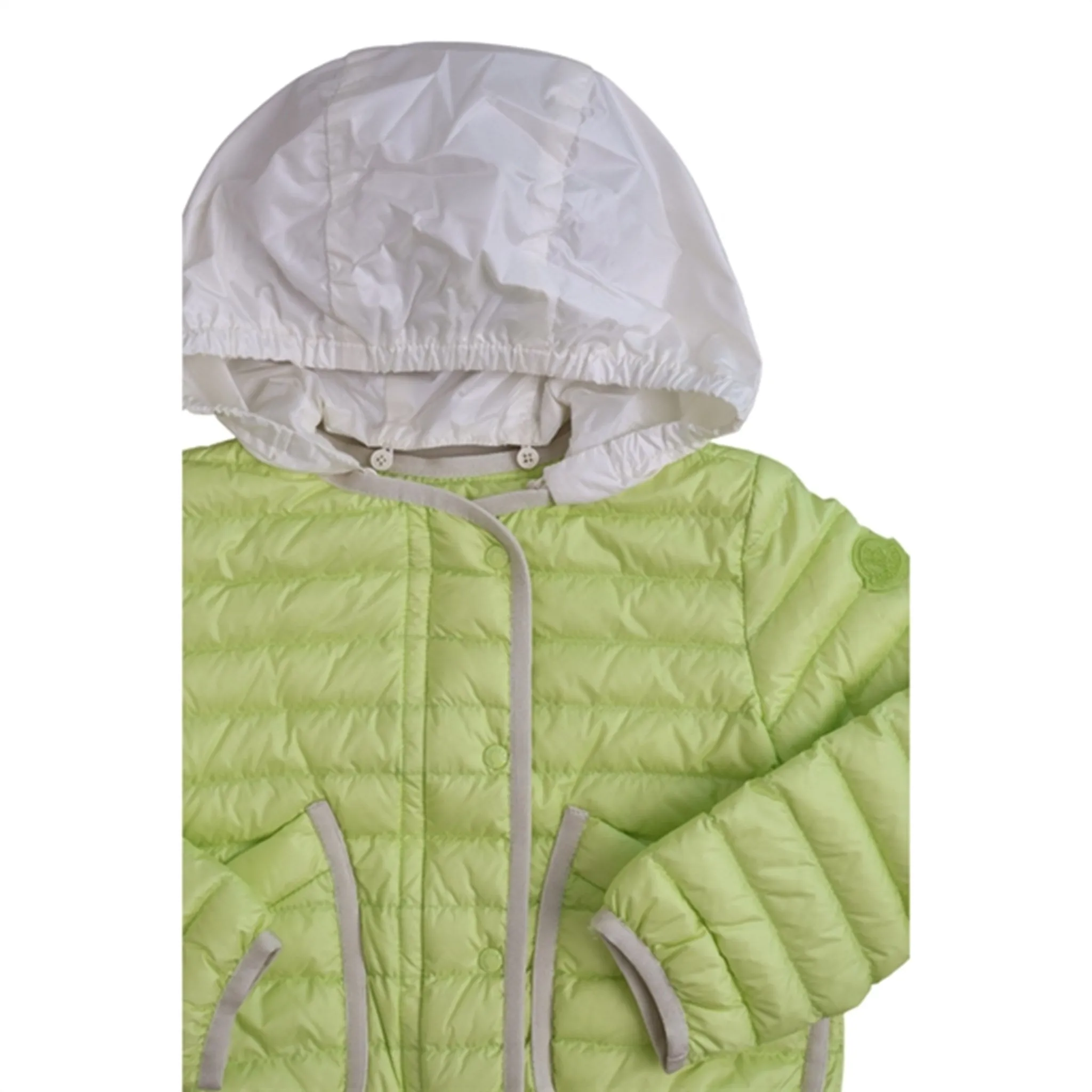 Box-Pleat Moncler Muzelle Down Jacket Yellow