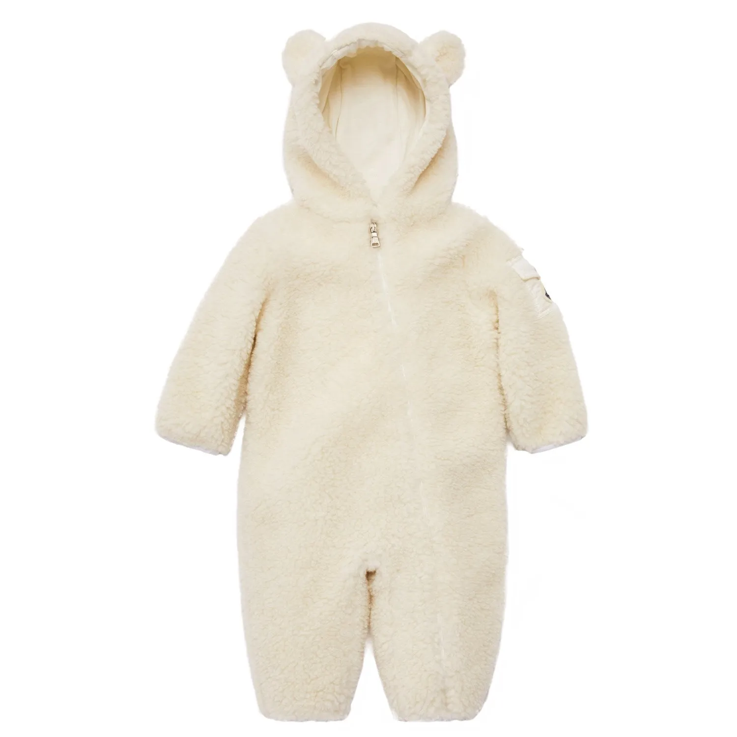 Trend-Inspired Moncler Natural Snowsuit