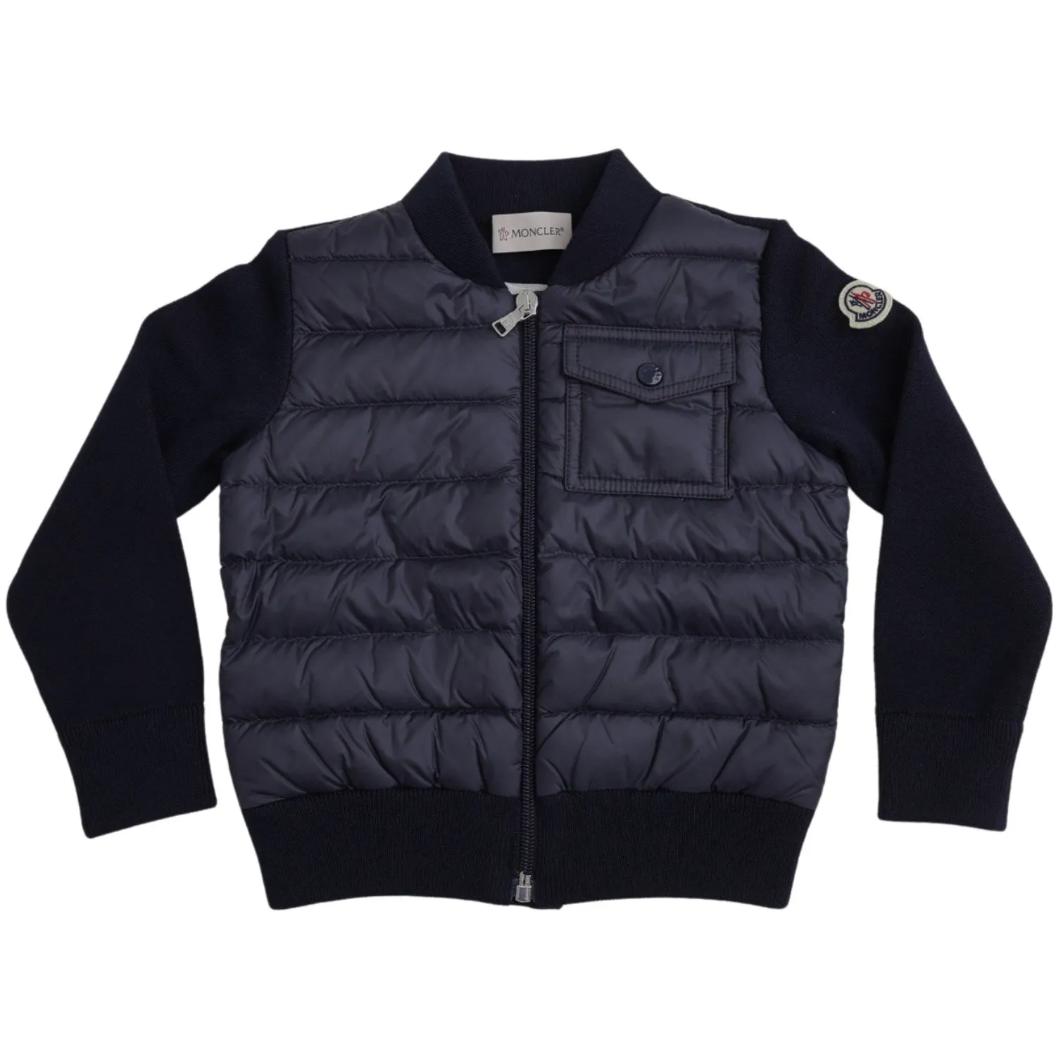 Moncler Navy Jacket suitable for product launches