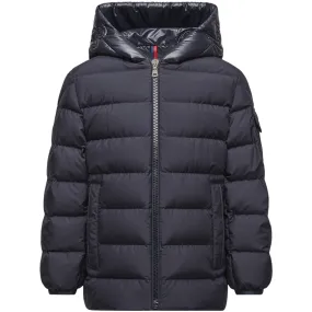Comfortable fit blouse Warm-weather blouse Moncler Navy Najan Short Parka Jacket