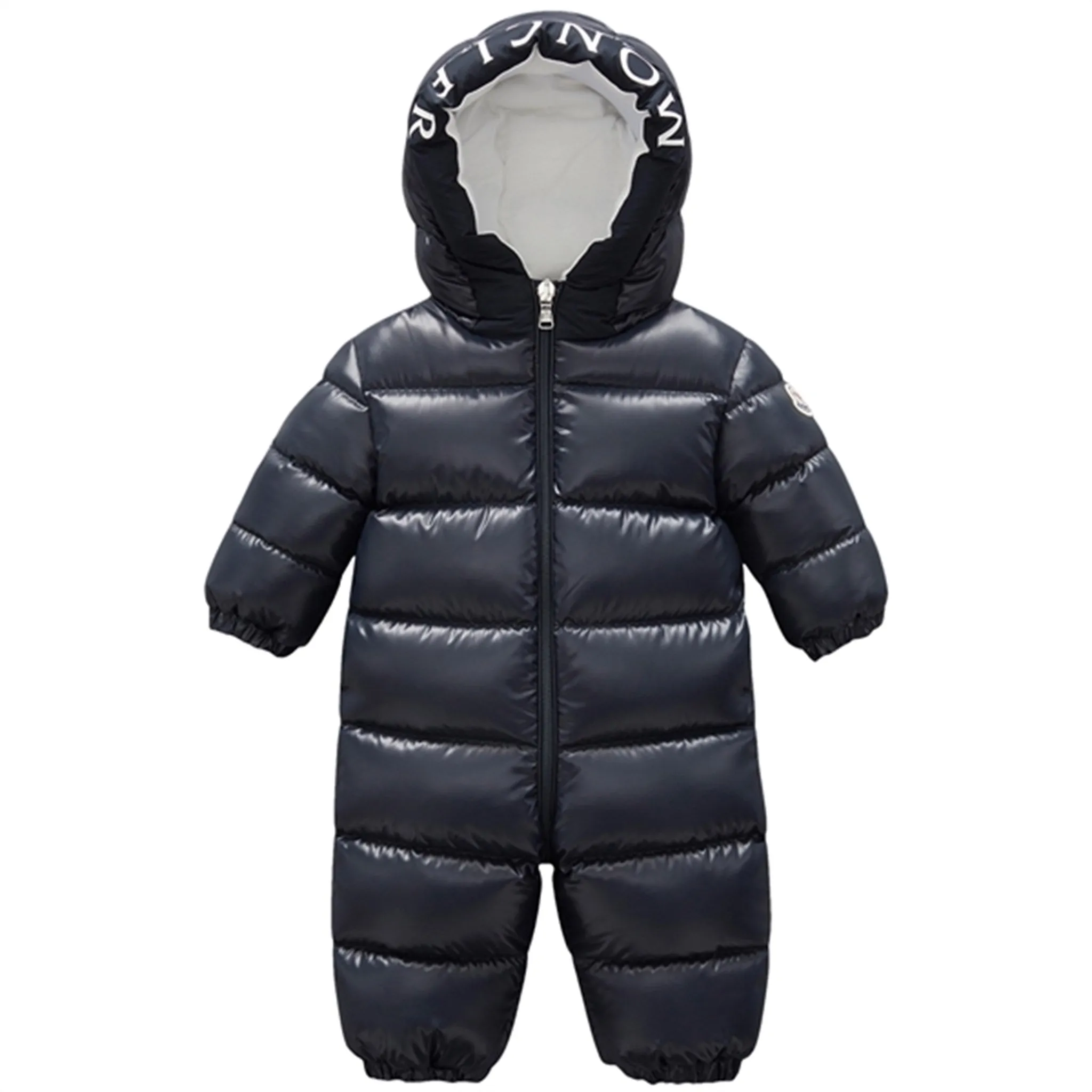 animal-print Moncler Salongo Tuta Imbottita Snowsuit Navy
