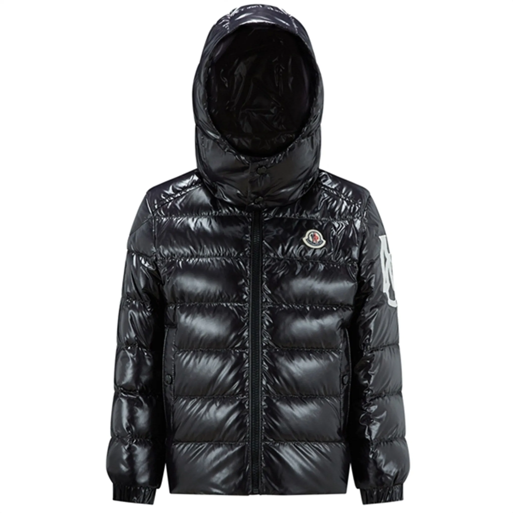 Moncler Saulx Jacket Black Embroidered-Detail Stud-Detail