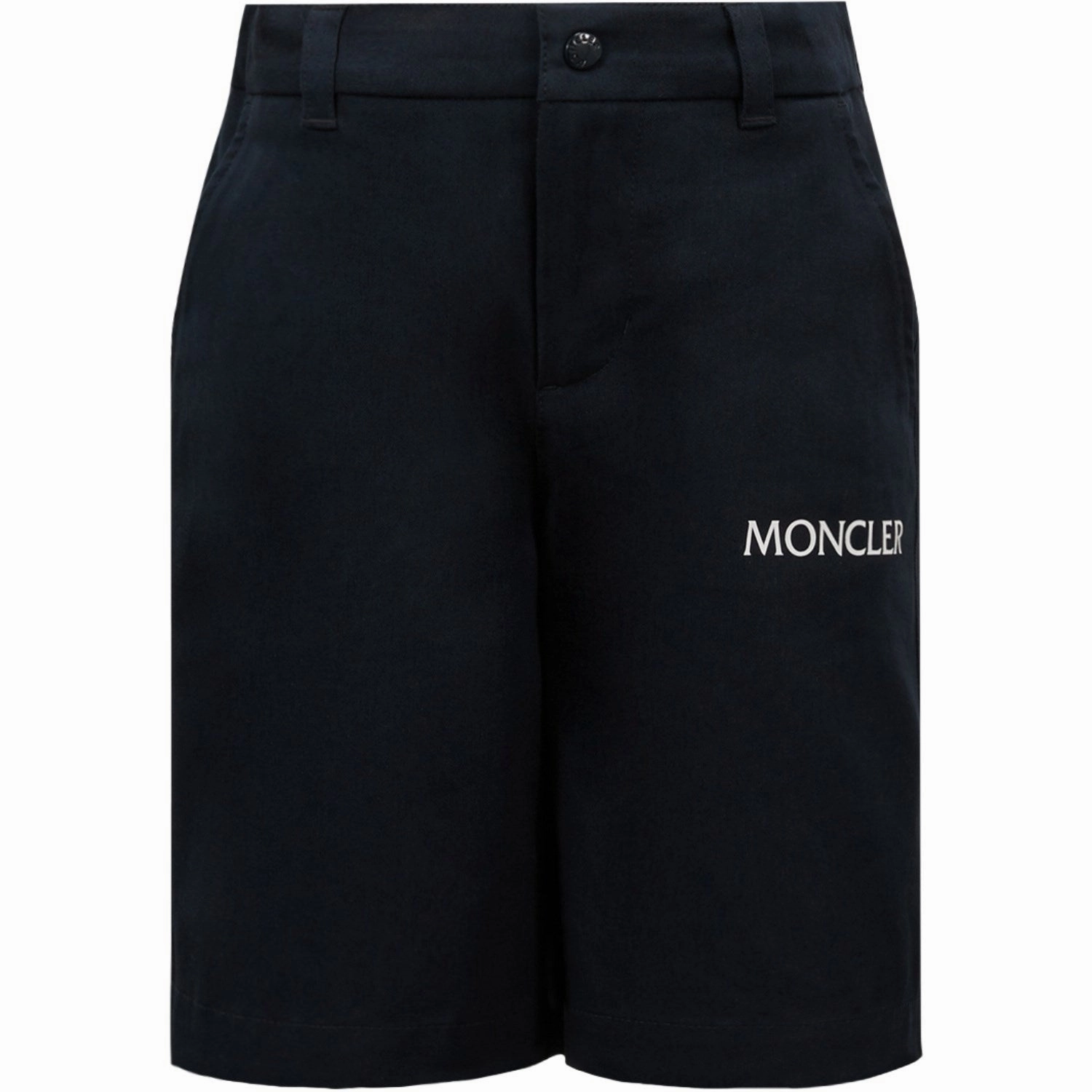 Moncler Navy Shorts Layered Cuff Design Silicone Gripper Strips
