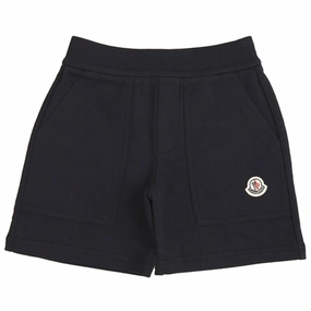 Modern Fit Moncler Sweat Shorts Navy