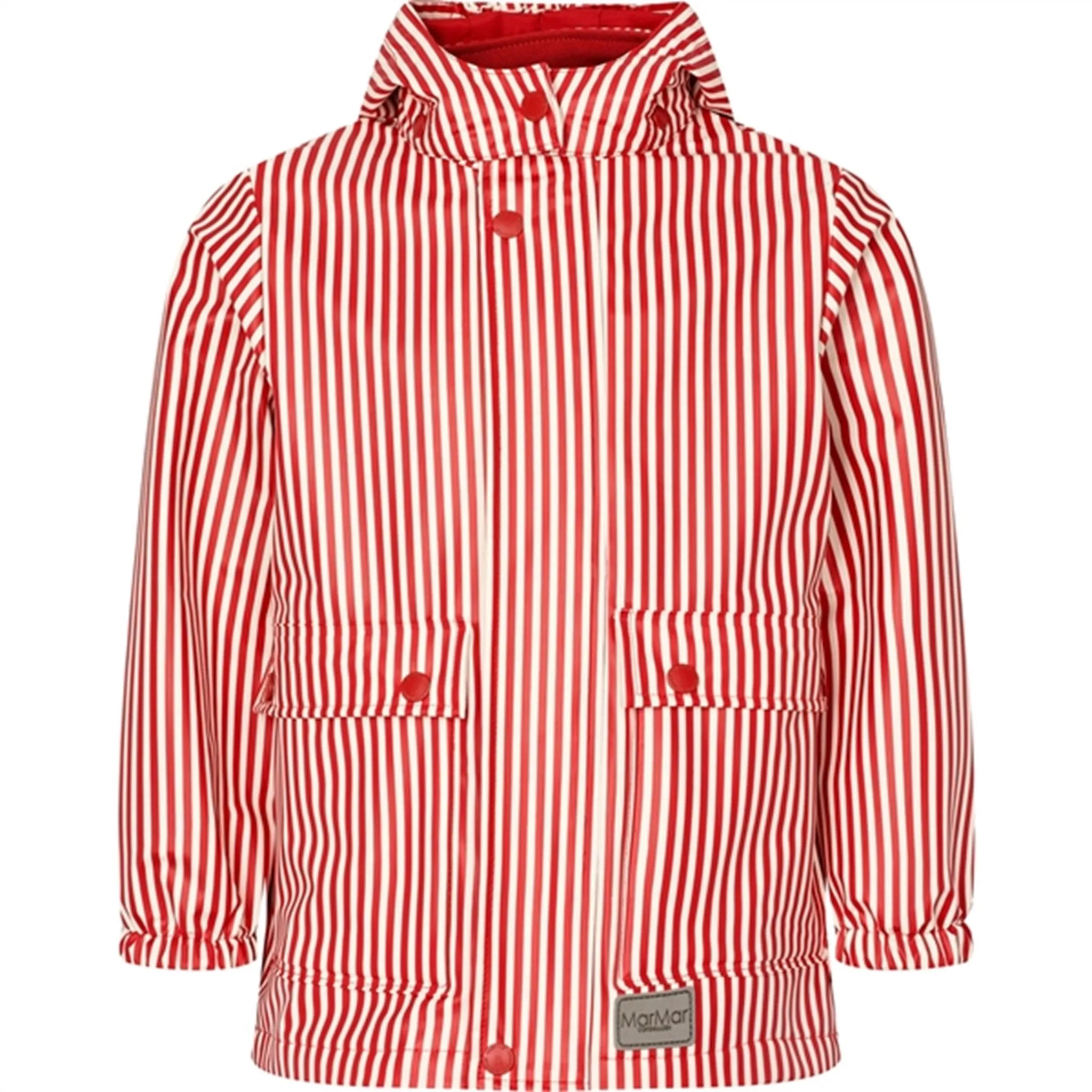 MarMar Osmund Rain Jacket Red Dew Stripe Late Season Outfit