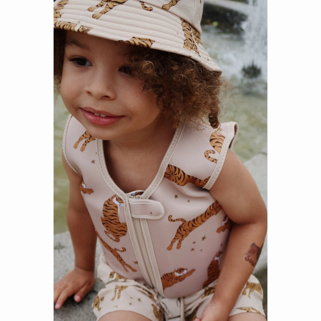 Konges Sl?jd Neoprene Swim Vest Tiger Nautical Inspiration