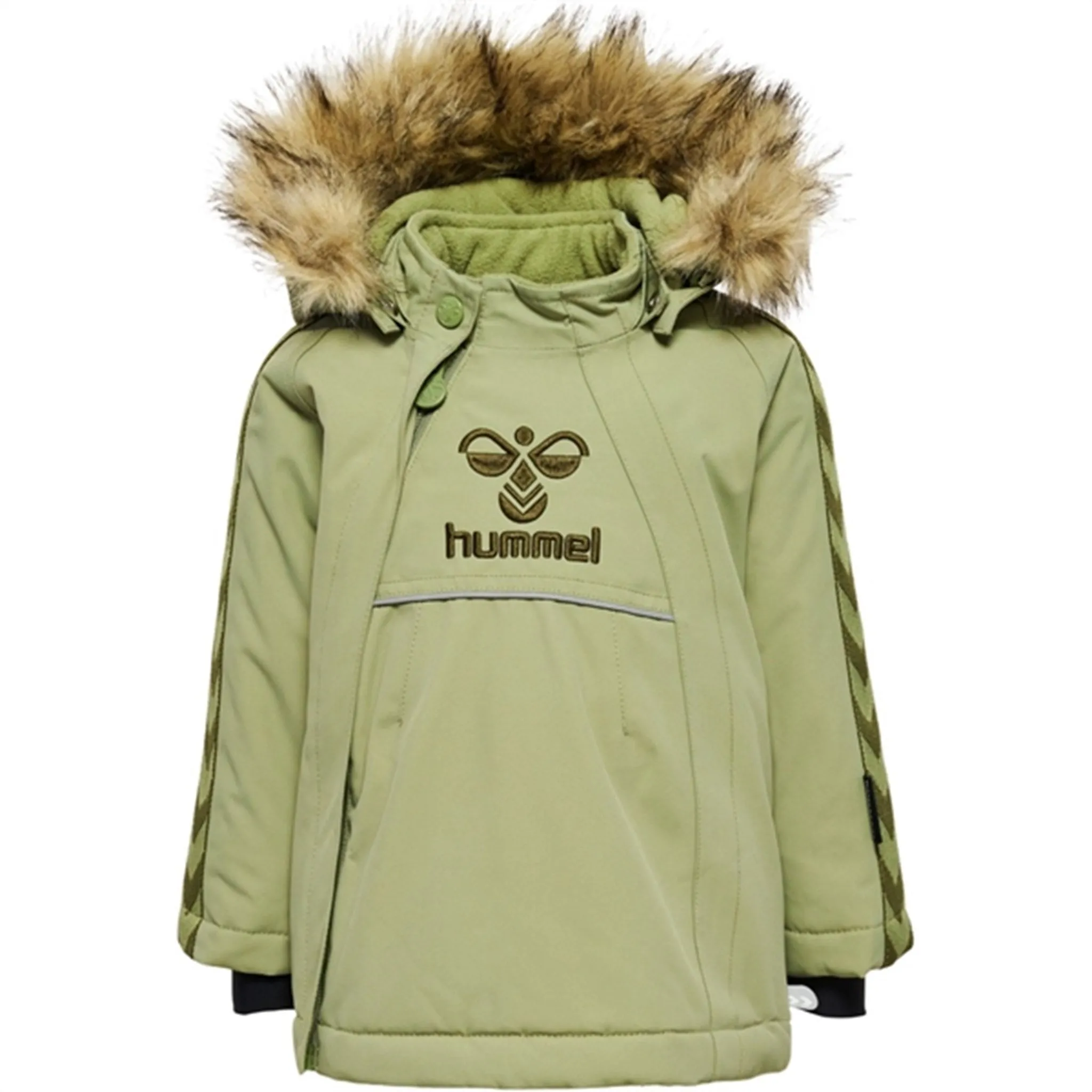 snowy AdjustableHood Hummel Jacket Jessie Tex Oil Green