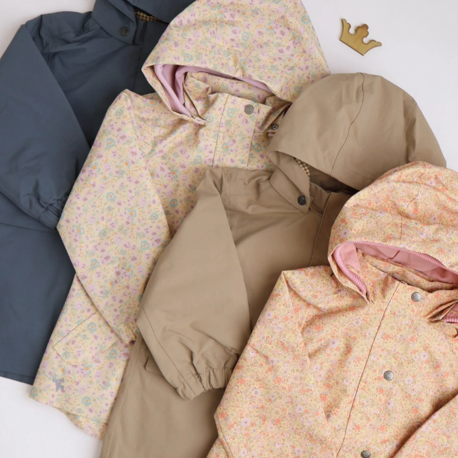 Smooth Feel Wheat Warm Stone Parka Alke Jacket