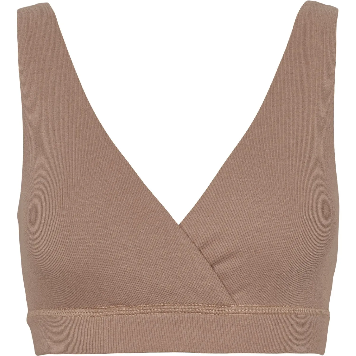 M??sli Walnut Triangle Nursing Top/Bra Easy Structure Mock neck seams