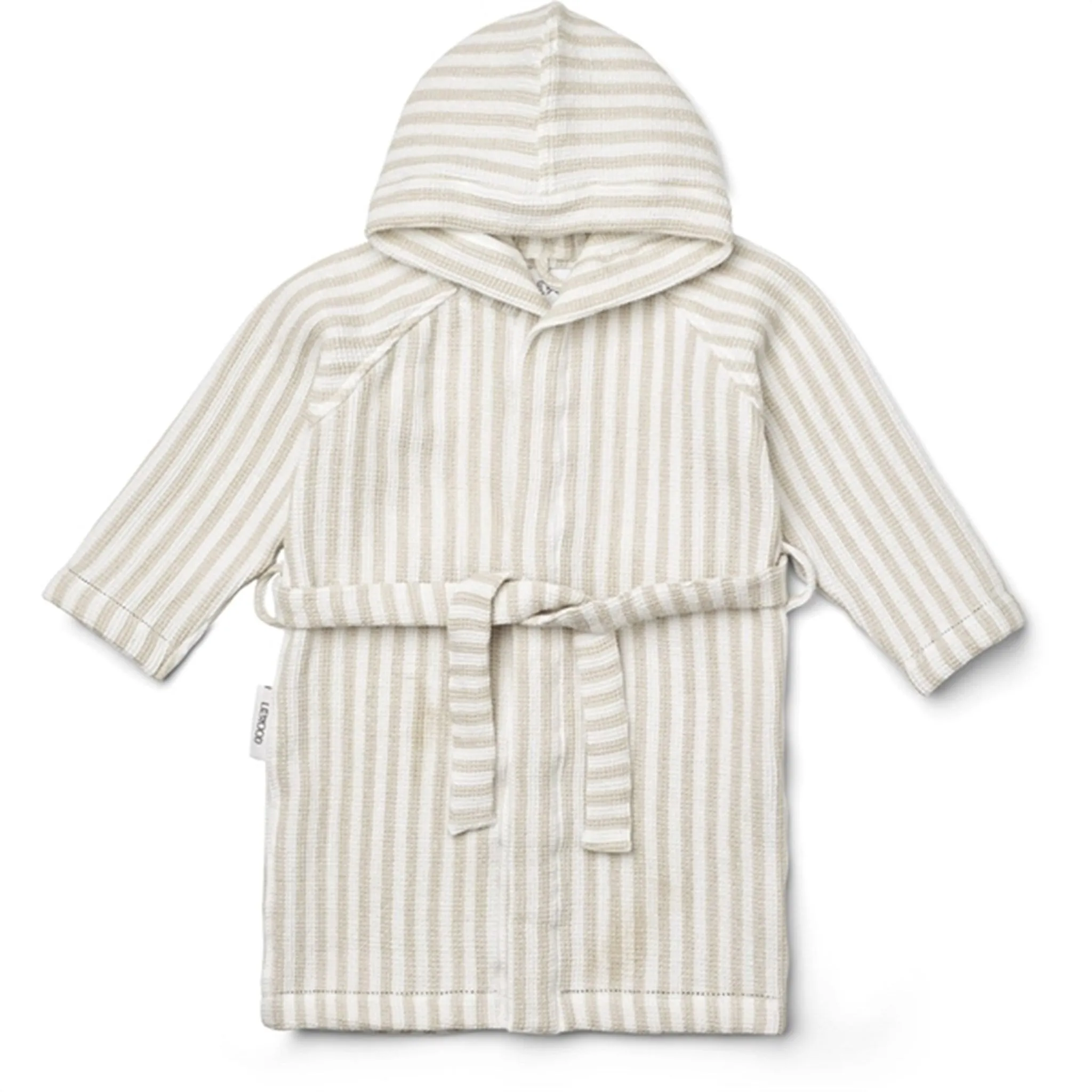 Quiet Room Style Liewood Gray Bathrobe Y/D Stripe Crisp White/Sandy