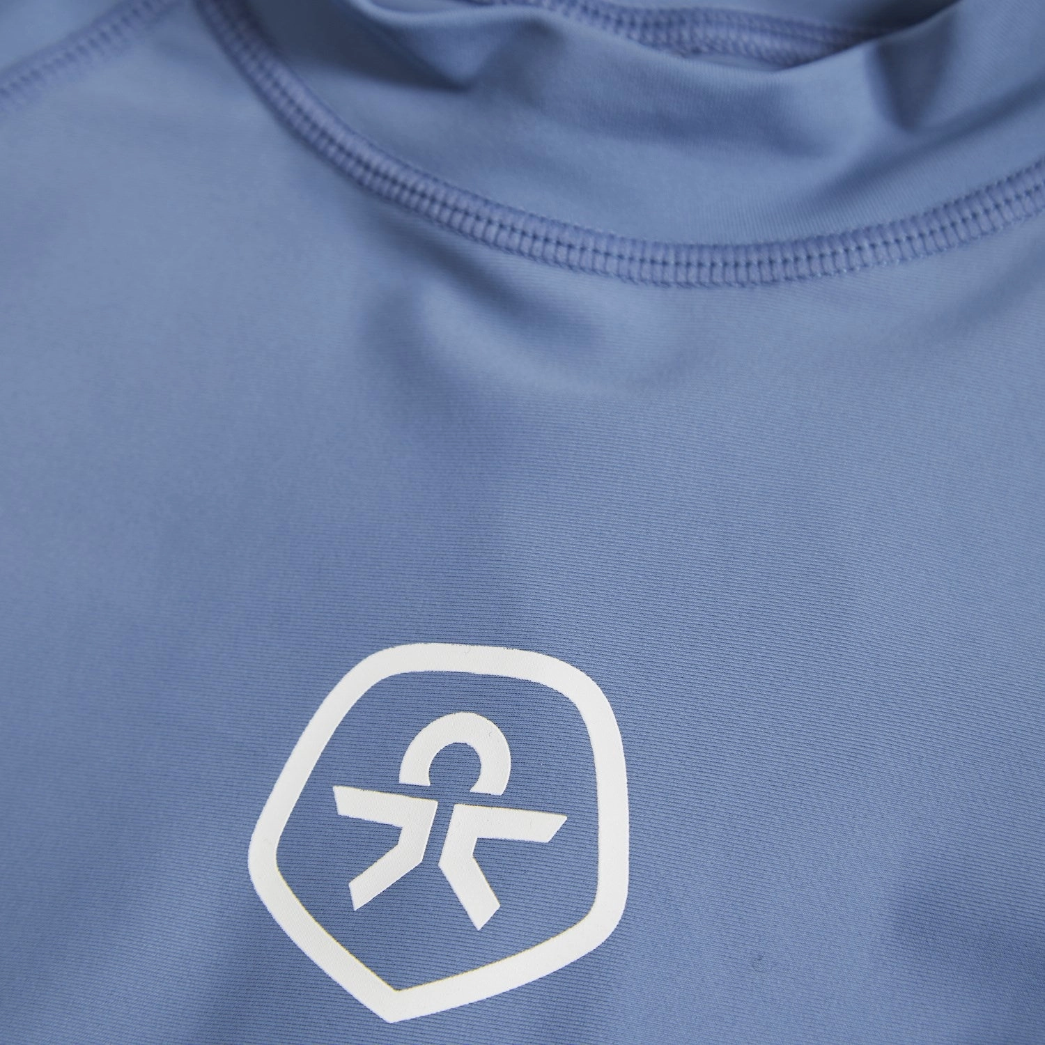 Durable Elastic Binding Compression Support Zones Color Kids Coronet Blue T-Shirt L/S - Solid