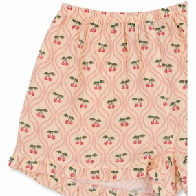 Konges Sl?jd Cherry Pink Motif Coco Shorts Gots Quick Pocket Access