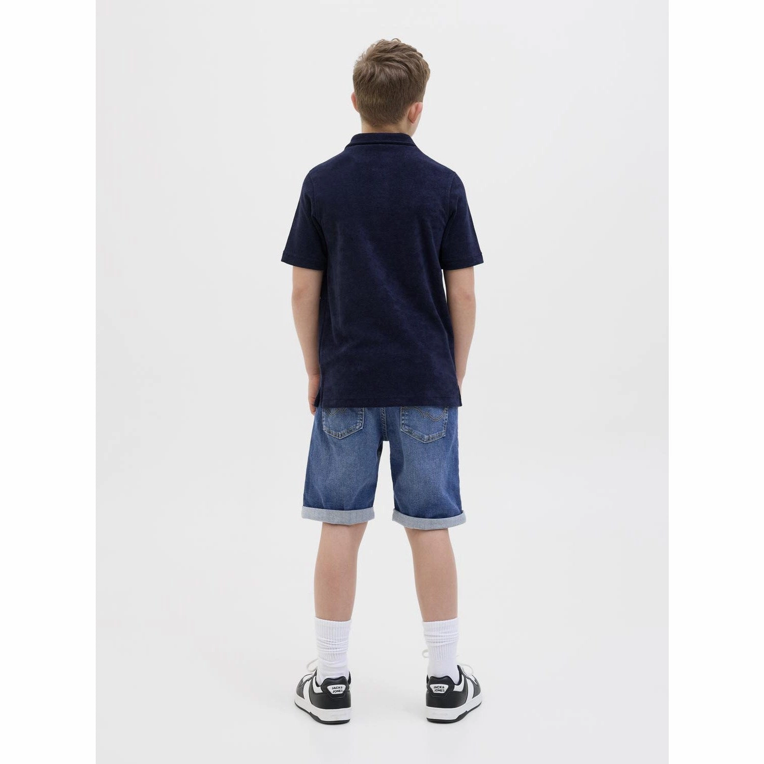 Style Basic Abrasion Defying Knee Patches Jack & Jones Junior Blue Denim Jwhrick Jjoriginal Shorts Sq 327 Jnr